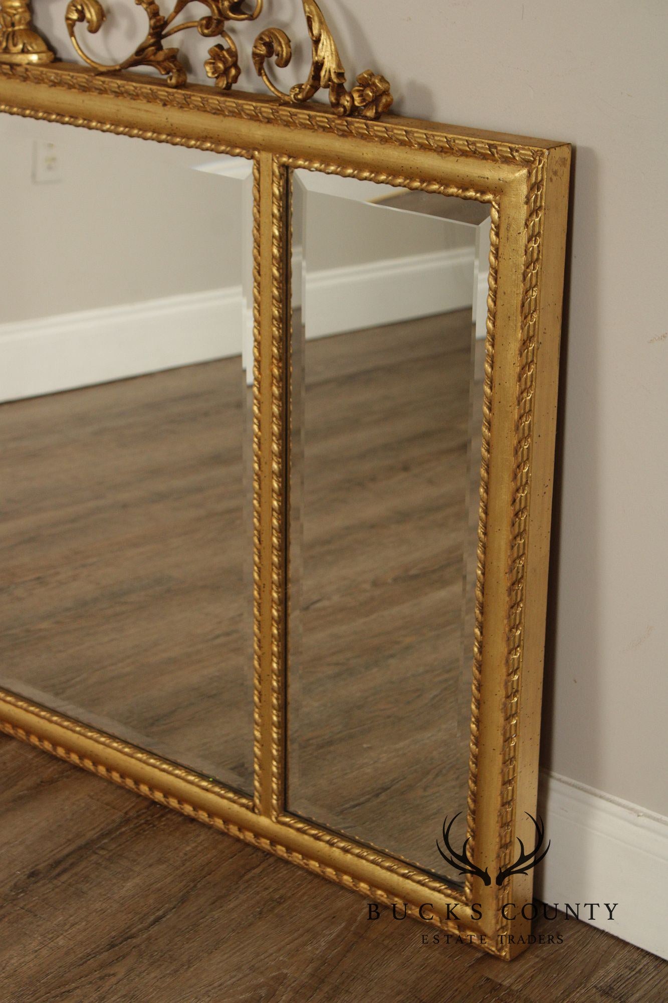 LaBarge Adam Style Giltwood Mantel Mirror