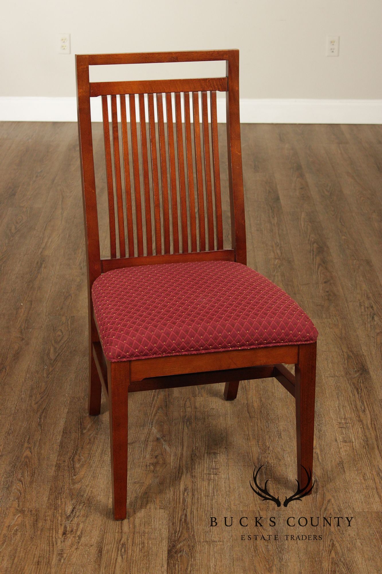 Bernhardt Mission Style Set Of Eight Dining Chairs