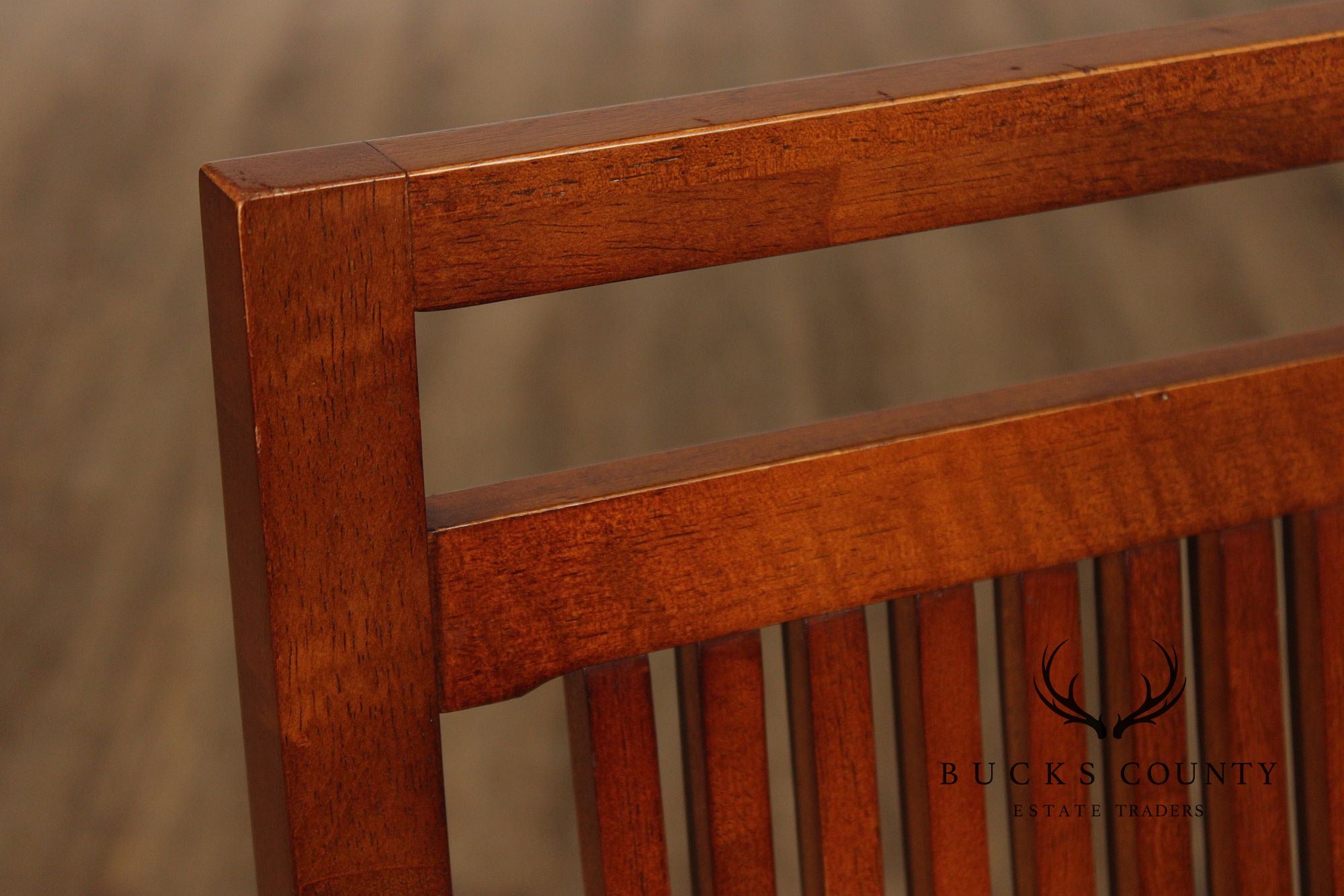 Bernhardt Mission Style Set Of Eight Dining Chairs