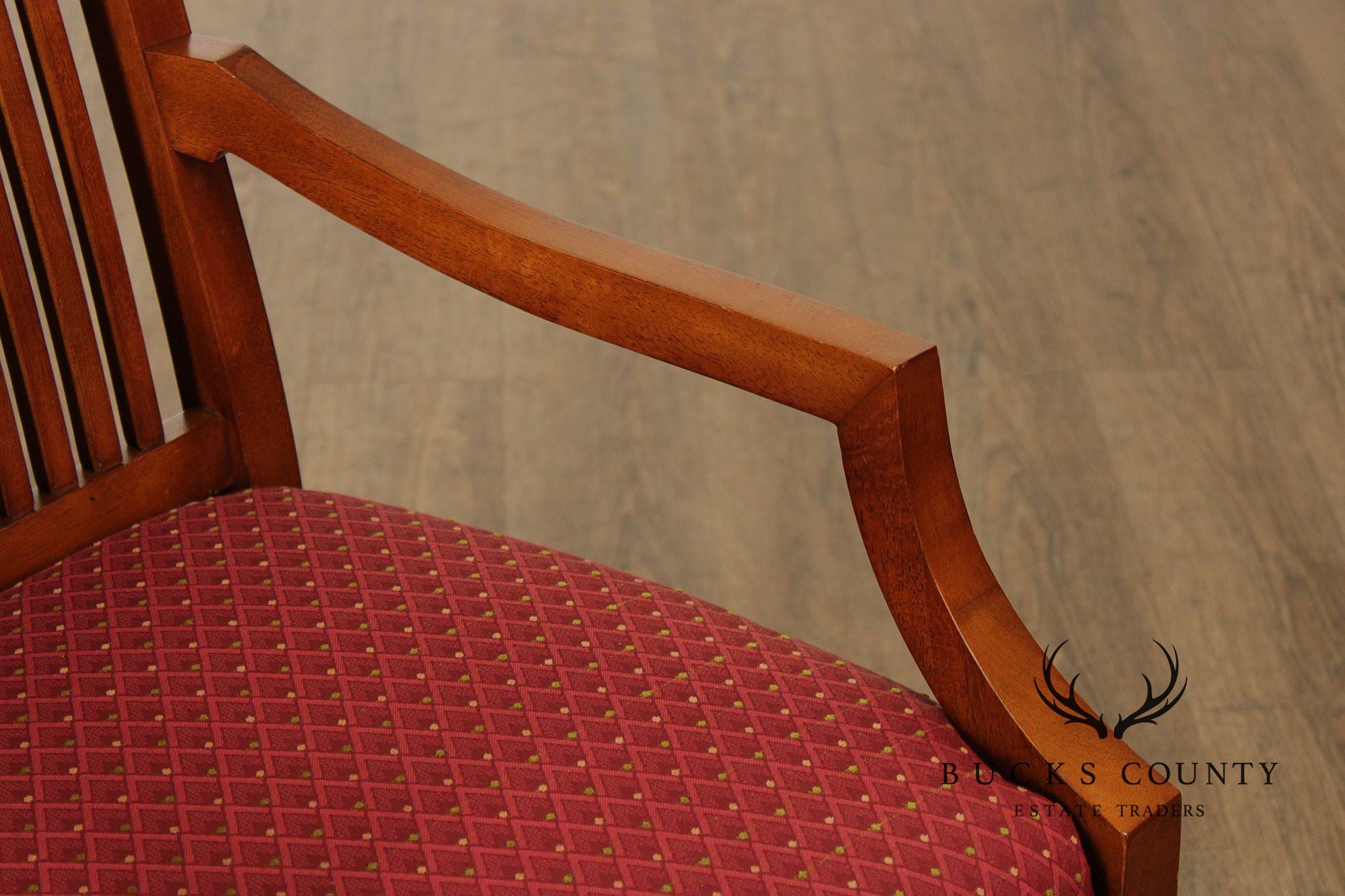 Bernhardt Mission Style Set Of Eight Dining Chairs