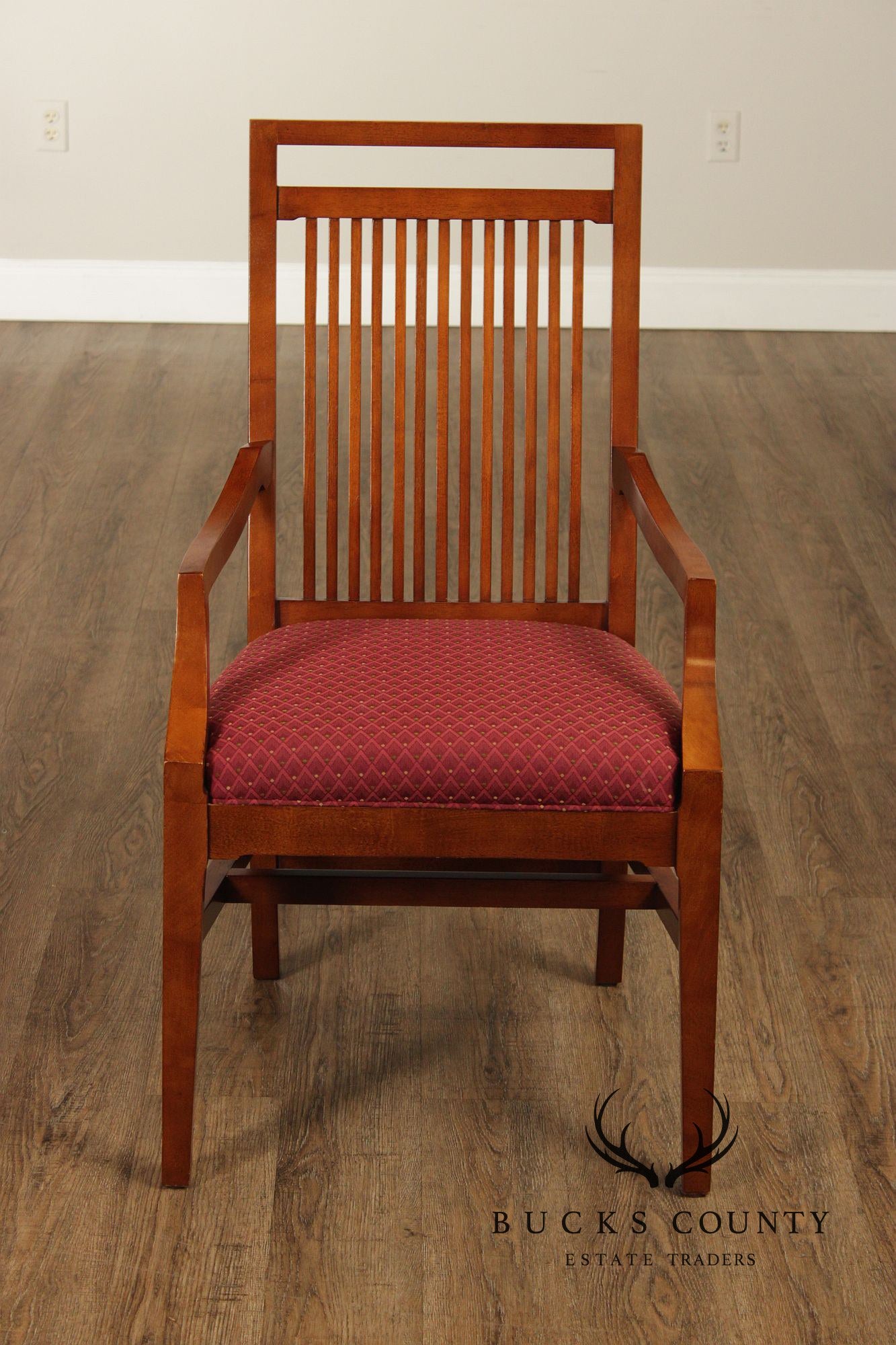 Bernhardt Mission Style Set Of Eight Dining Chairs