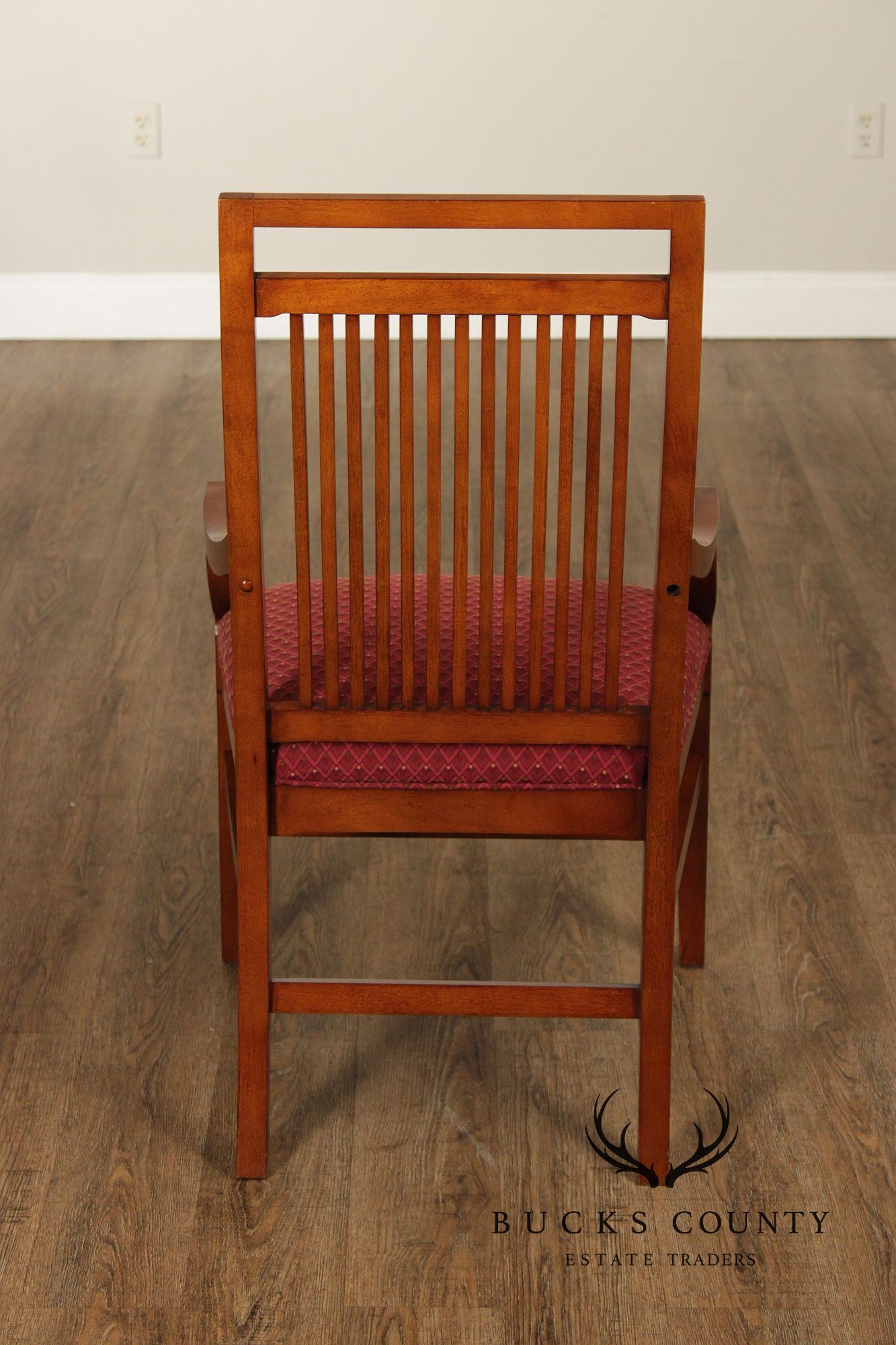 Bernhardt Mission Style Set Of Eight Dining Chairs