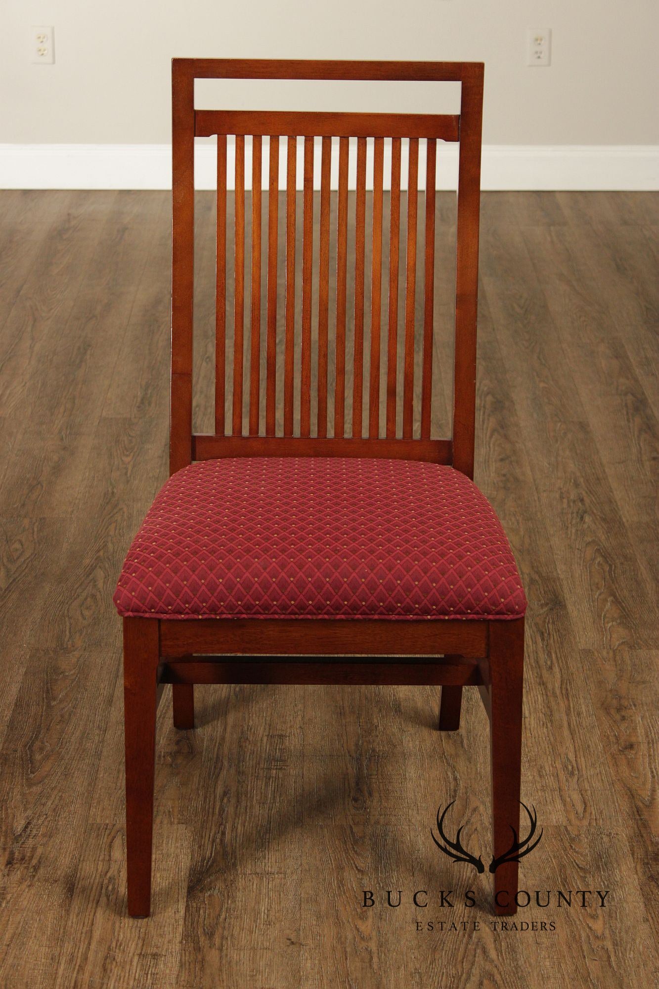 Bernhardt Mission Style Set Of Eight Dining Chairs