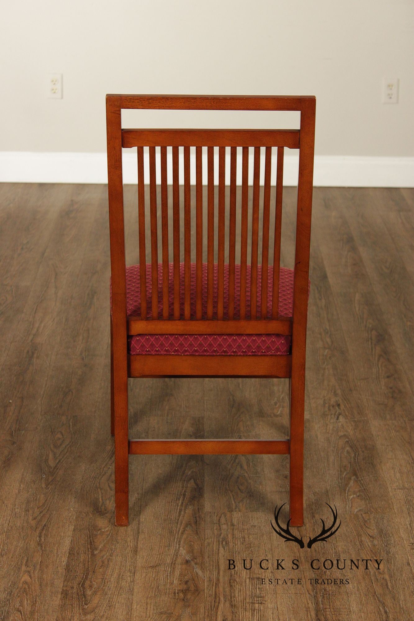 Bernhardt Mission Style Set Of Eight Dining Chairs