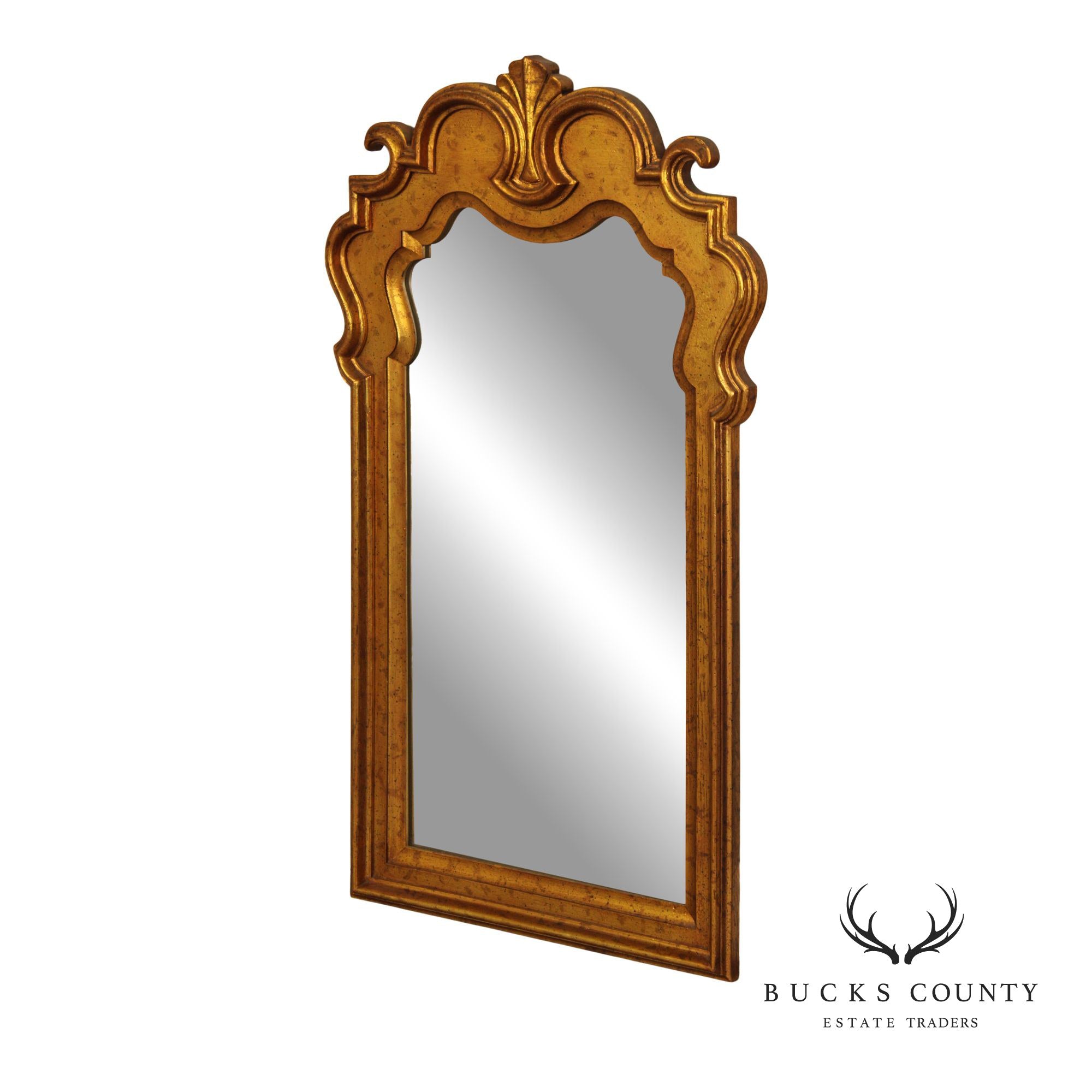 Carolina Mirror Co. Hollywood Regency Gilt Wall Mirror
