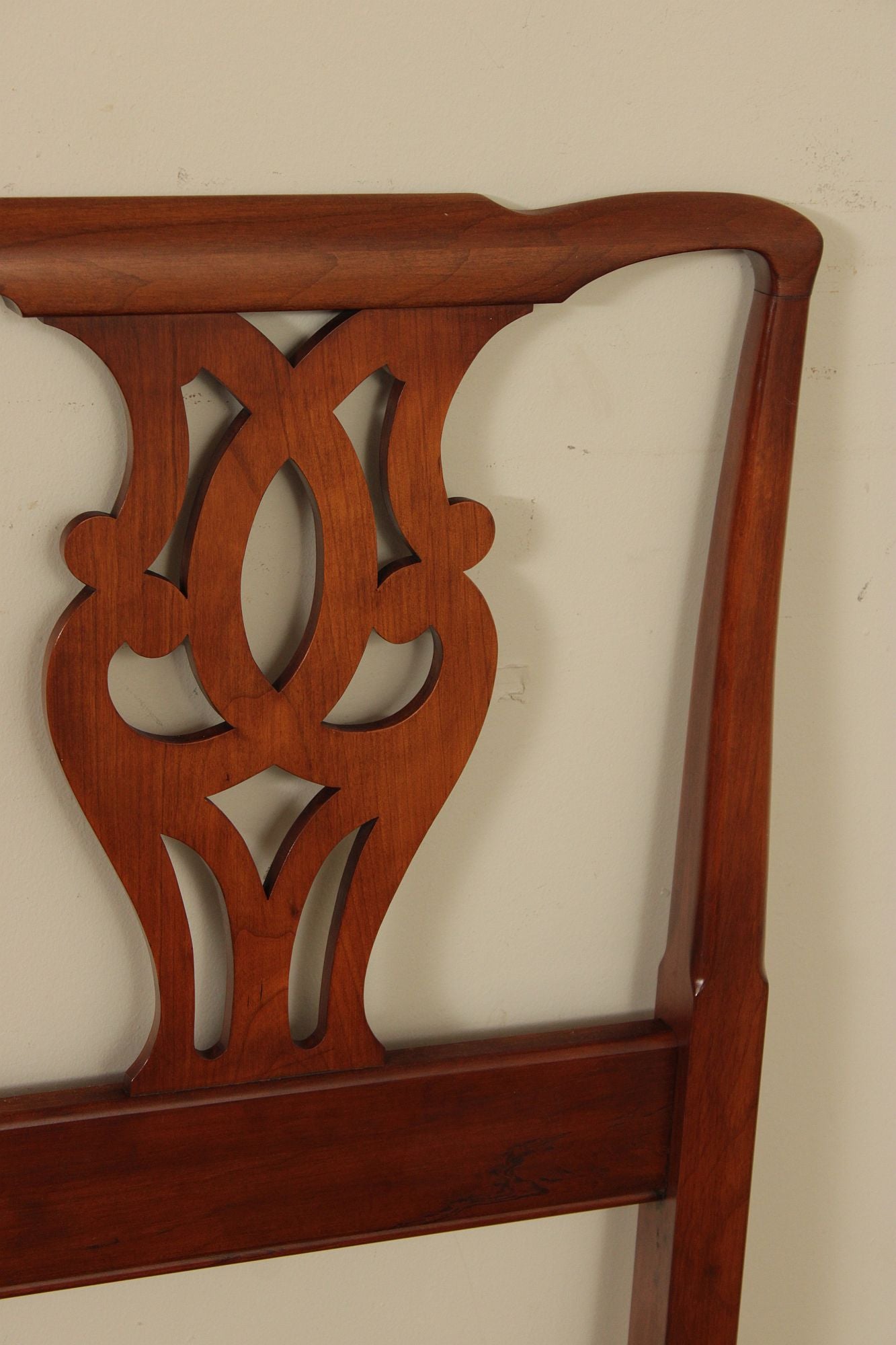 Henkel Harris Chippendale Style Cherry King Headboard