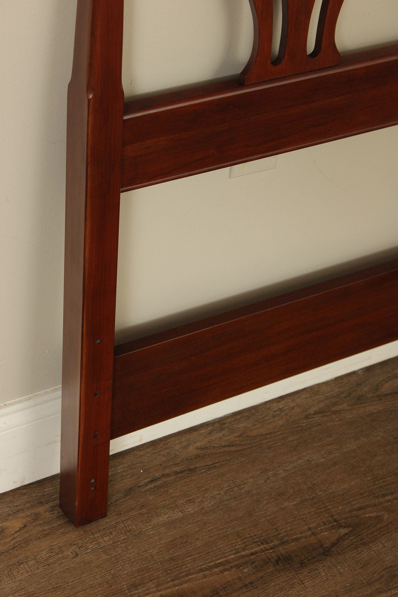 Henkel Harris Chippendale Style Cherry King Headboard