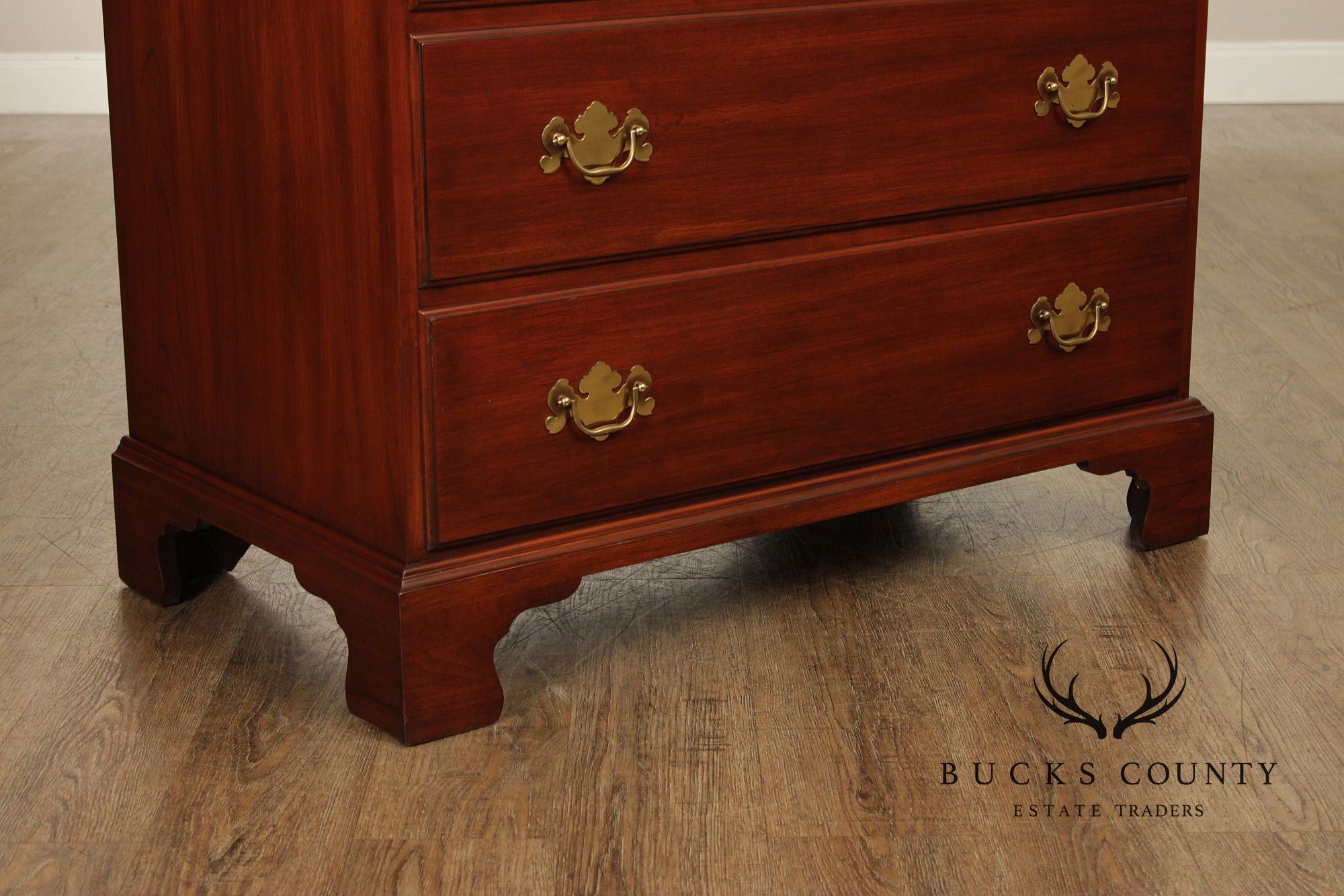 Henkel Harris Chippendale Style Cherry Armoire