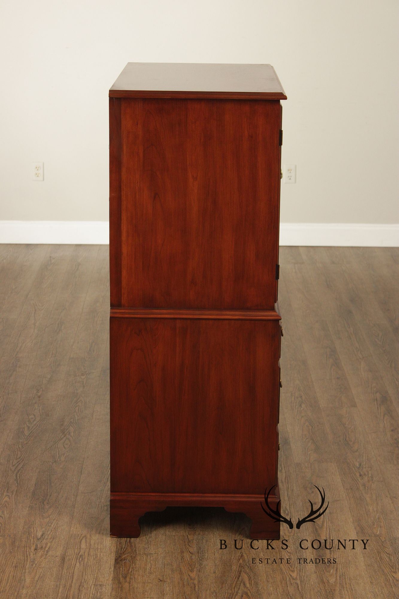 Henkel Harris Chippendale Style Cherry Armoire