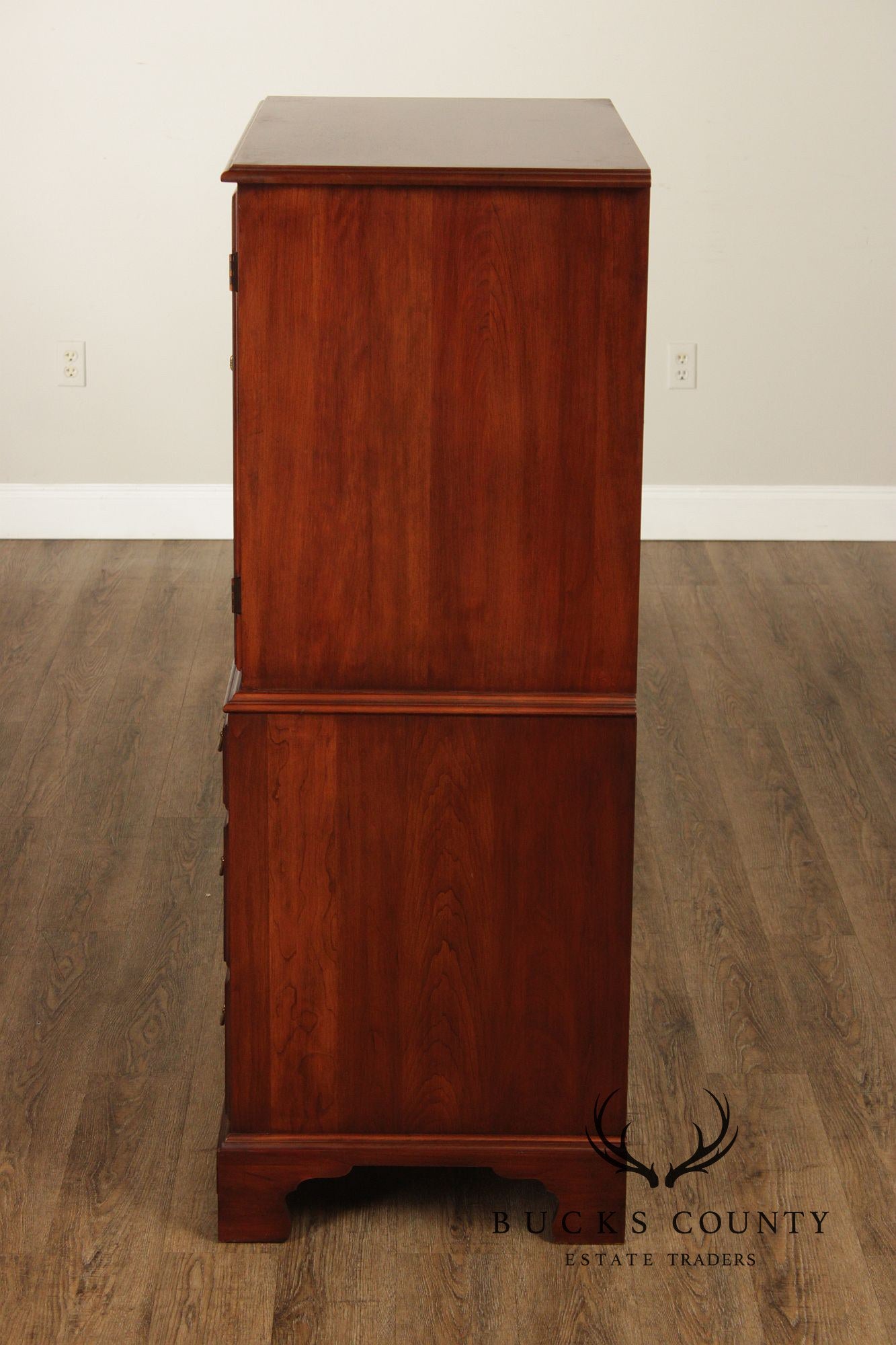 Henkel Harris Chippendale Style Cherry Armoire