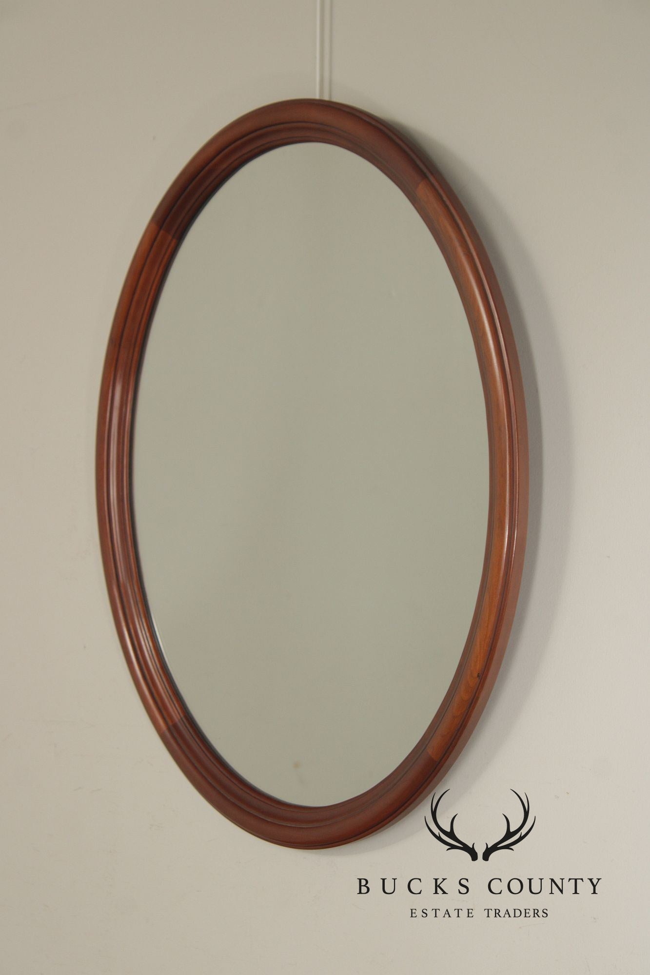 Henkel Harris Oval Cherry Wall Mirror