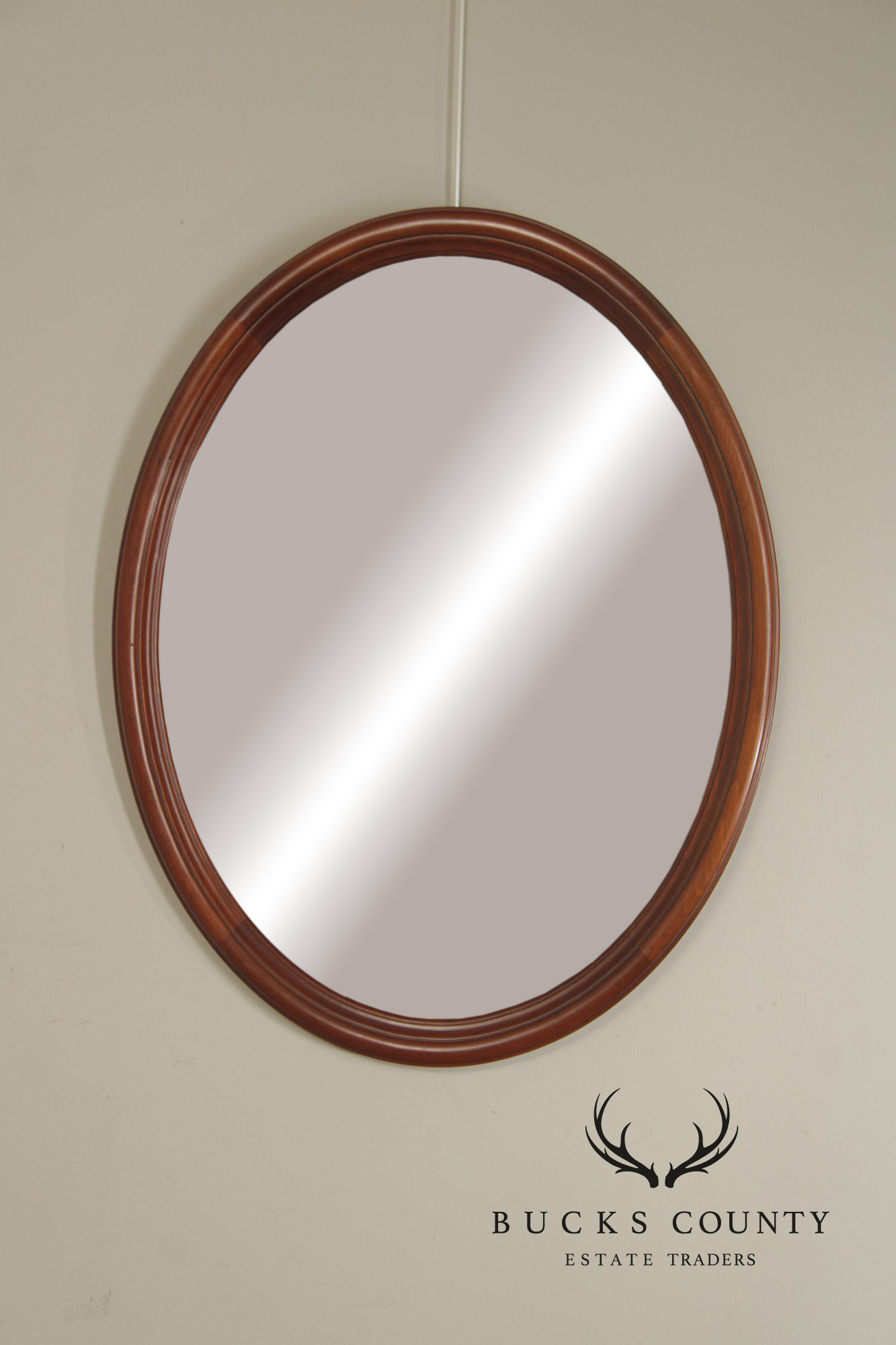 Henkel Harris Oval Cherry Wall Mirror