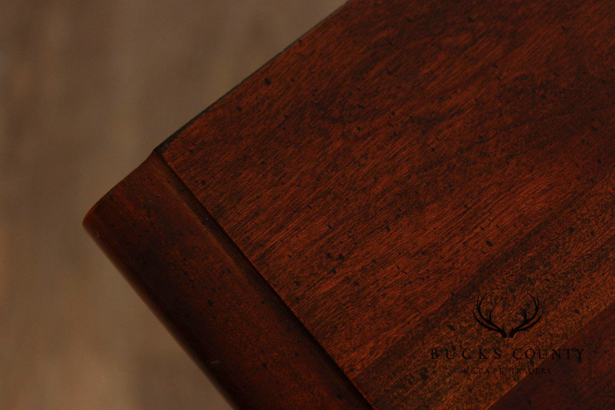 Chippendale Style Pair of Cherry Bedside Chests Nightstands
