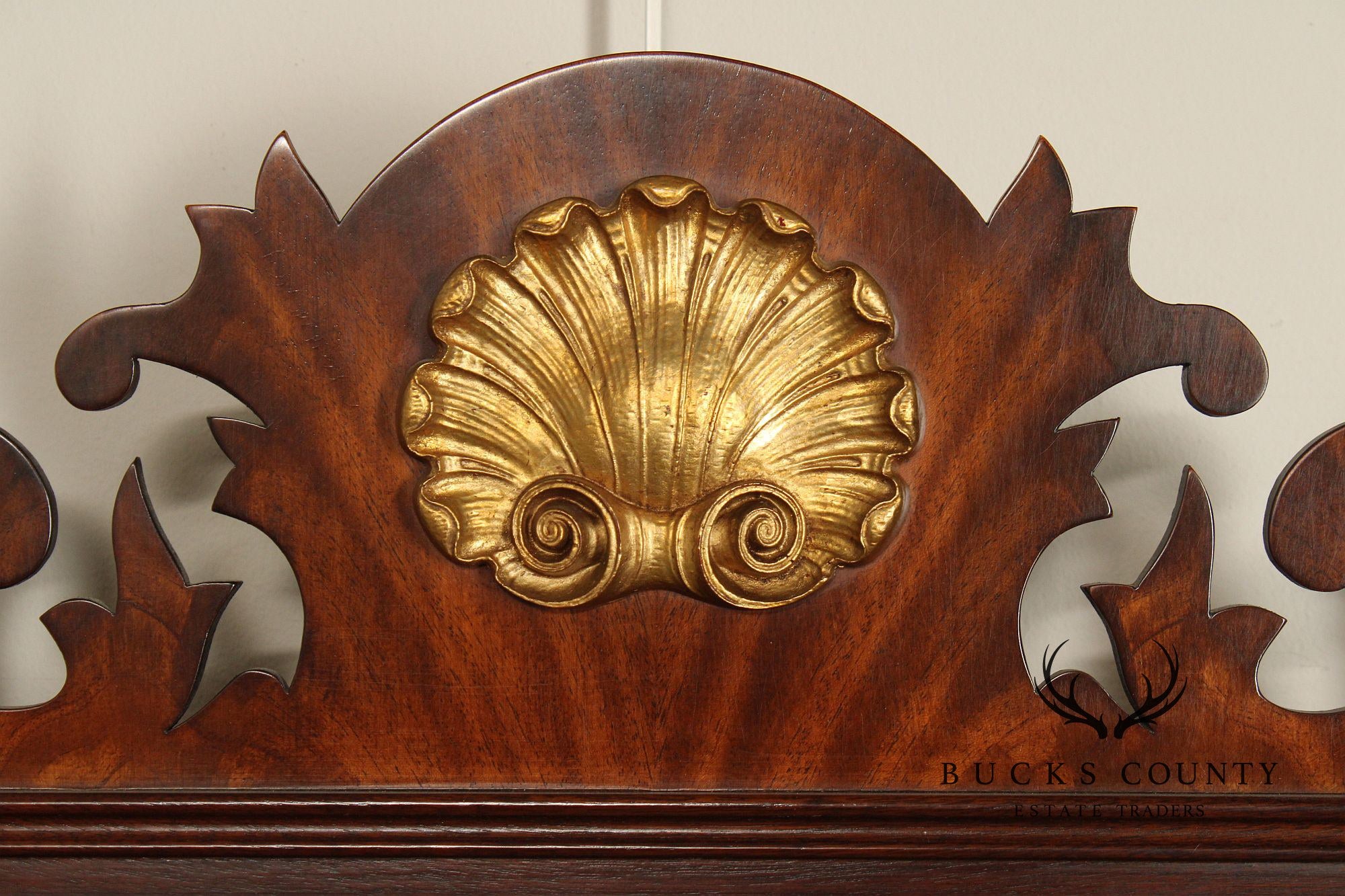Henkel Harris Chippendale Style Mahogany Wall Mirror