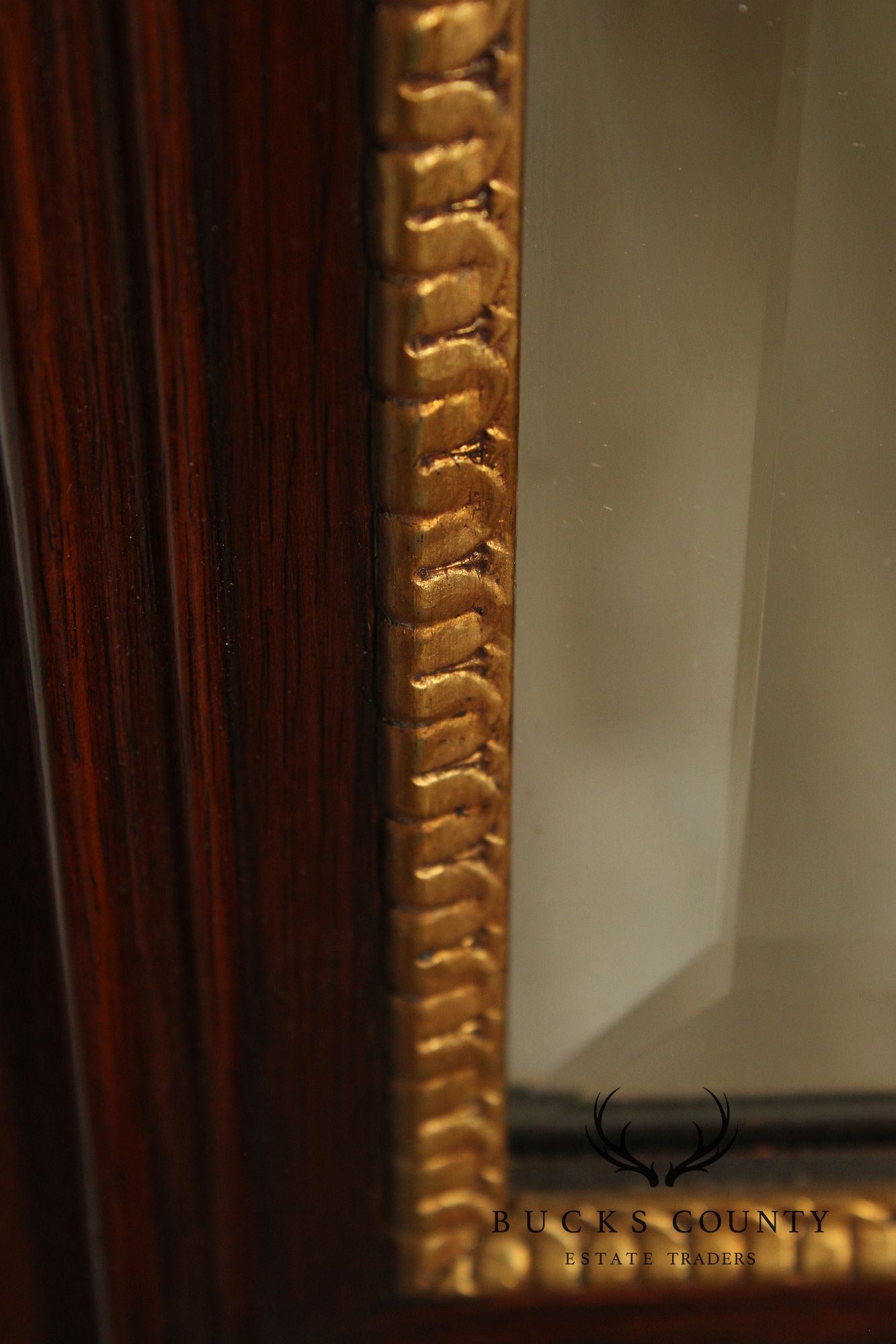 Henkel Harris Chippendale Style Mahogany Wall Mirror