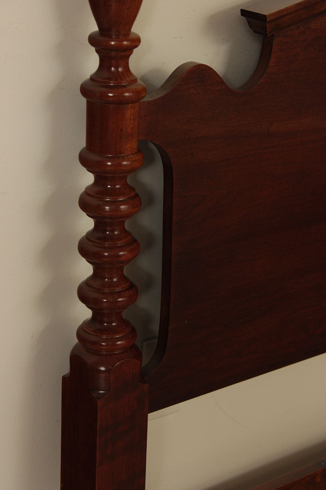 Chippendale Style Cherry Queen Poster Headboard