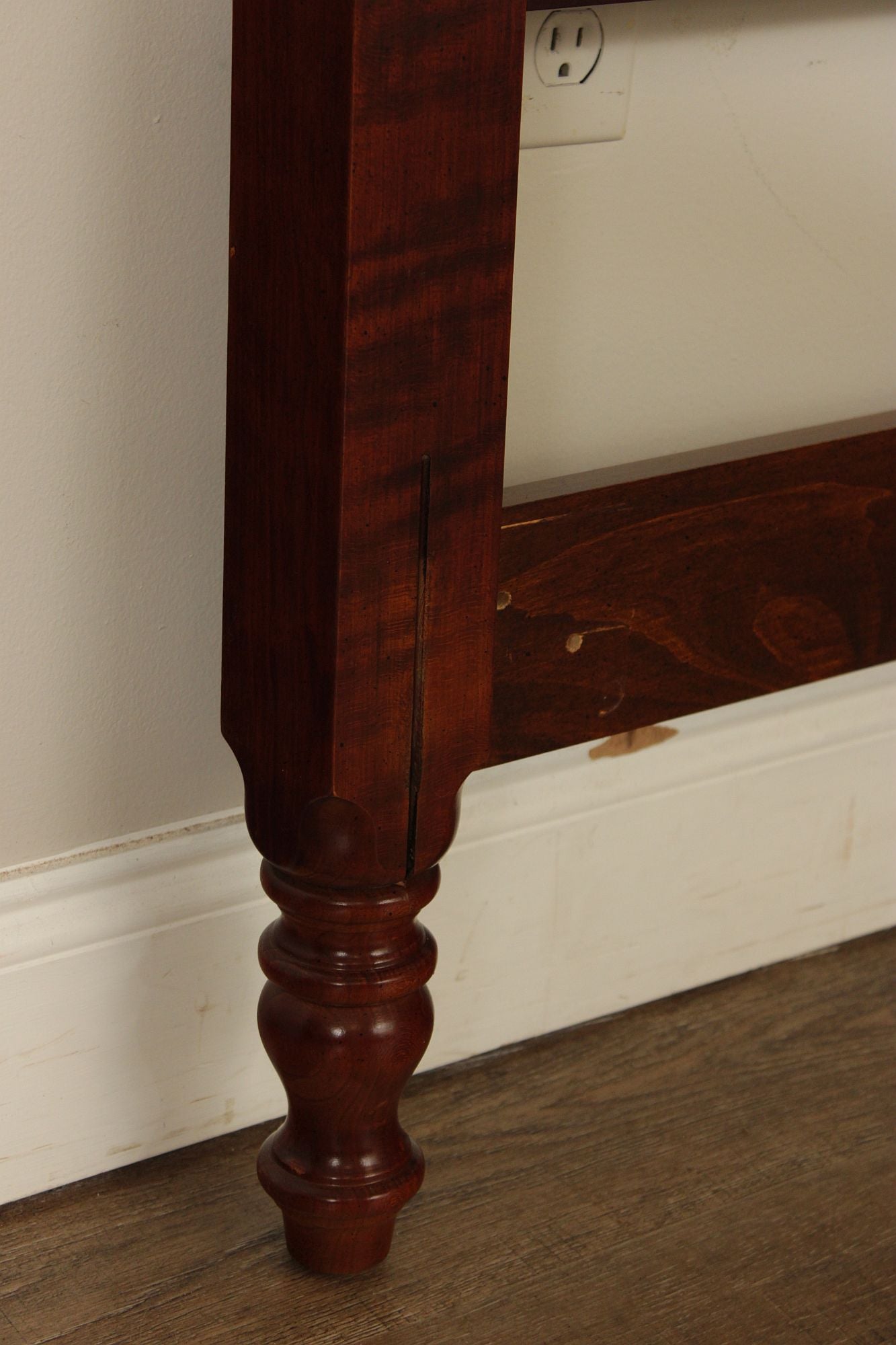 Chippendale Style Cherry Queen Poster Headboard