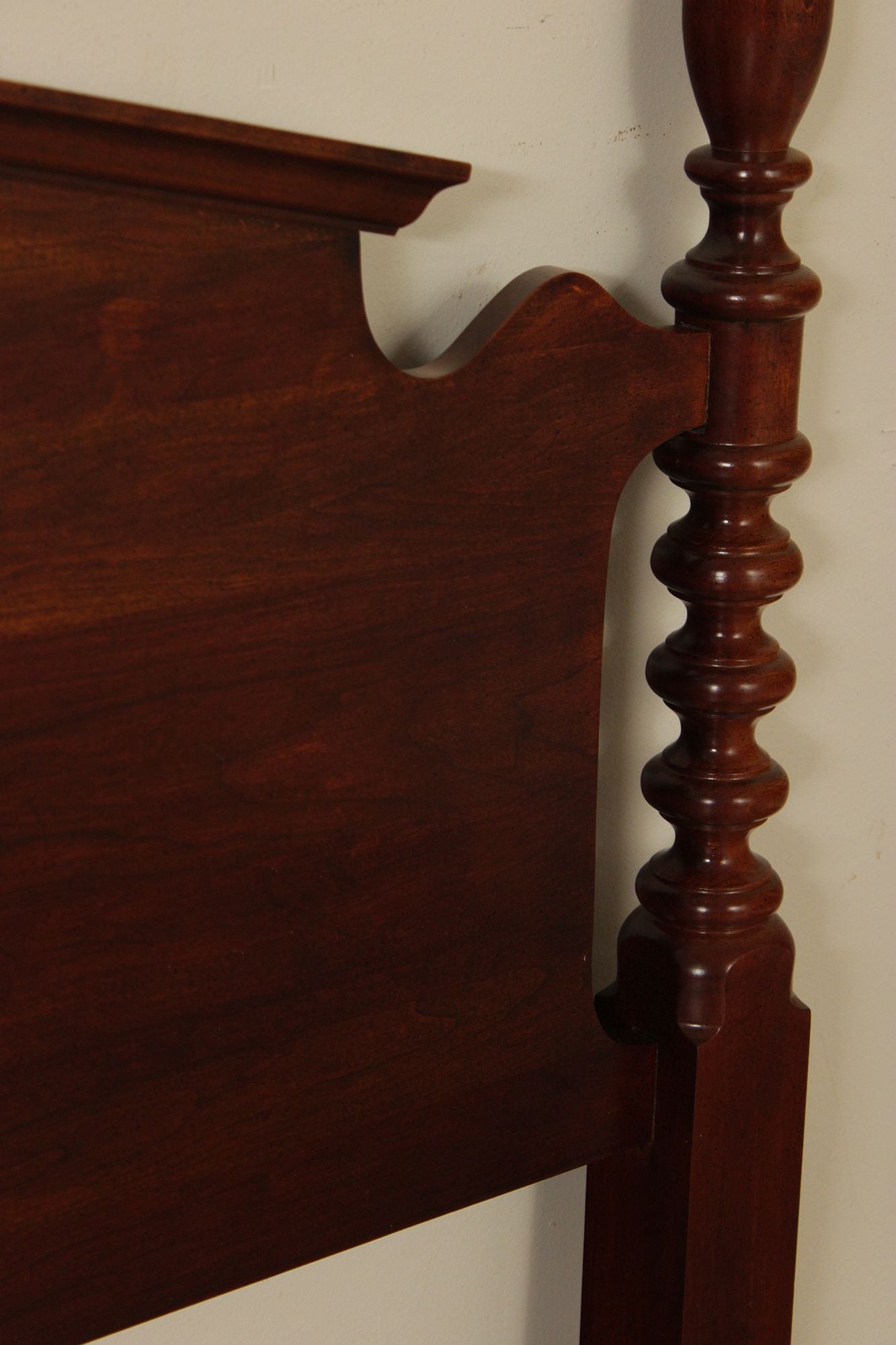 Chippendale Style Cherry Queen Poster Headboard