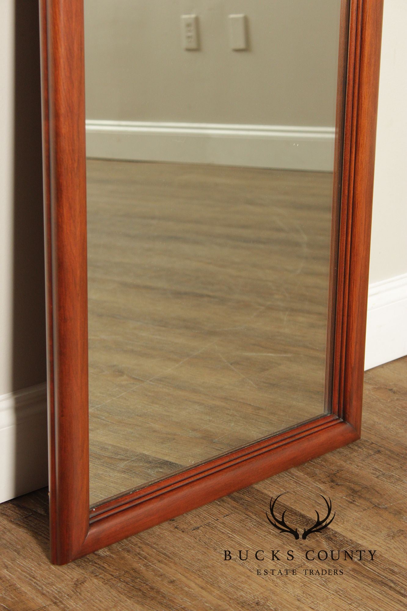 Henkel Harris Queen Anne Style Pair of Cherry Wall Mirrors