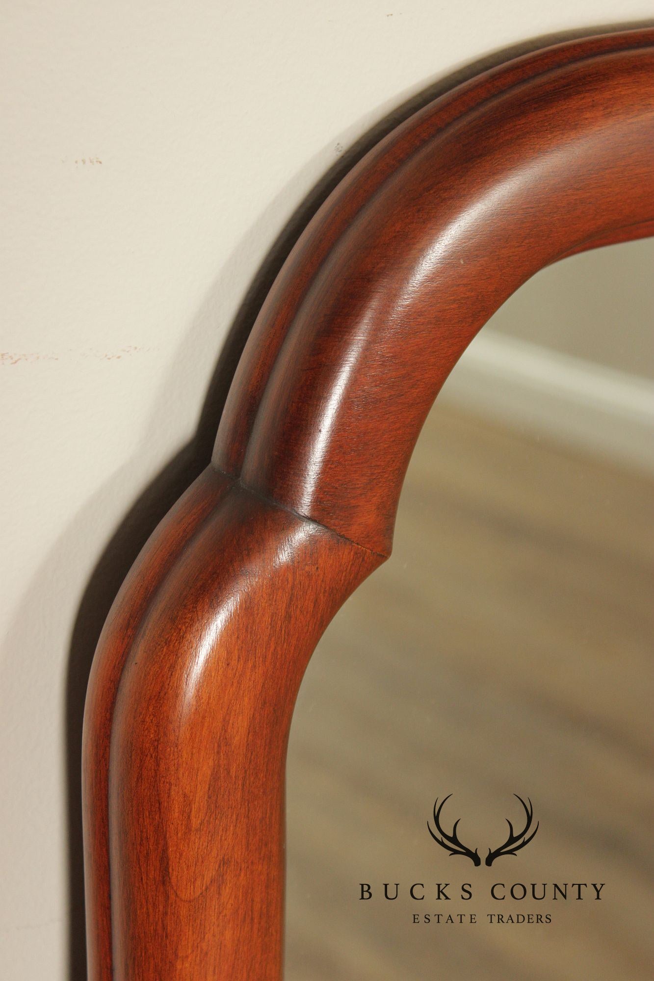 Henkel Harris Queen Anne Style Pair of Cherry Wall Mirrors