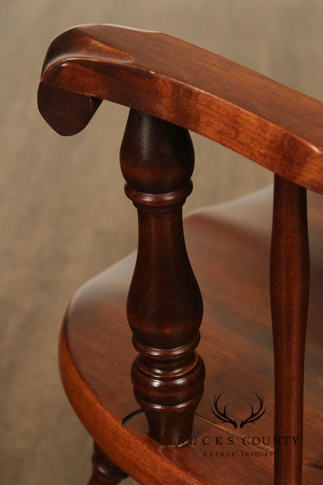 Nichols & Stone Pair of Maple Windsor Armchairs