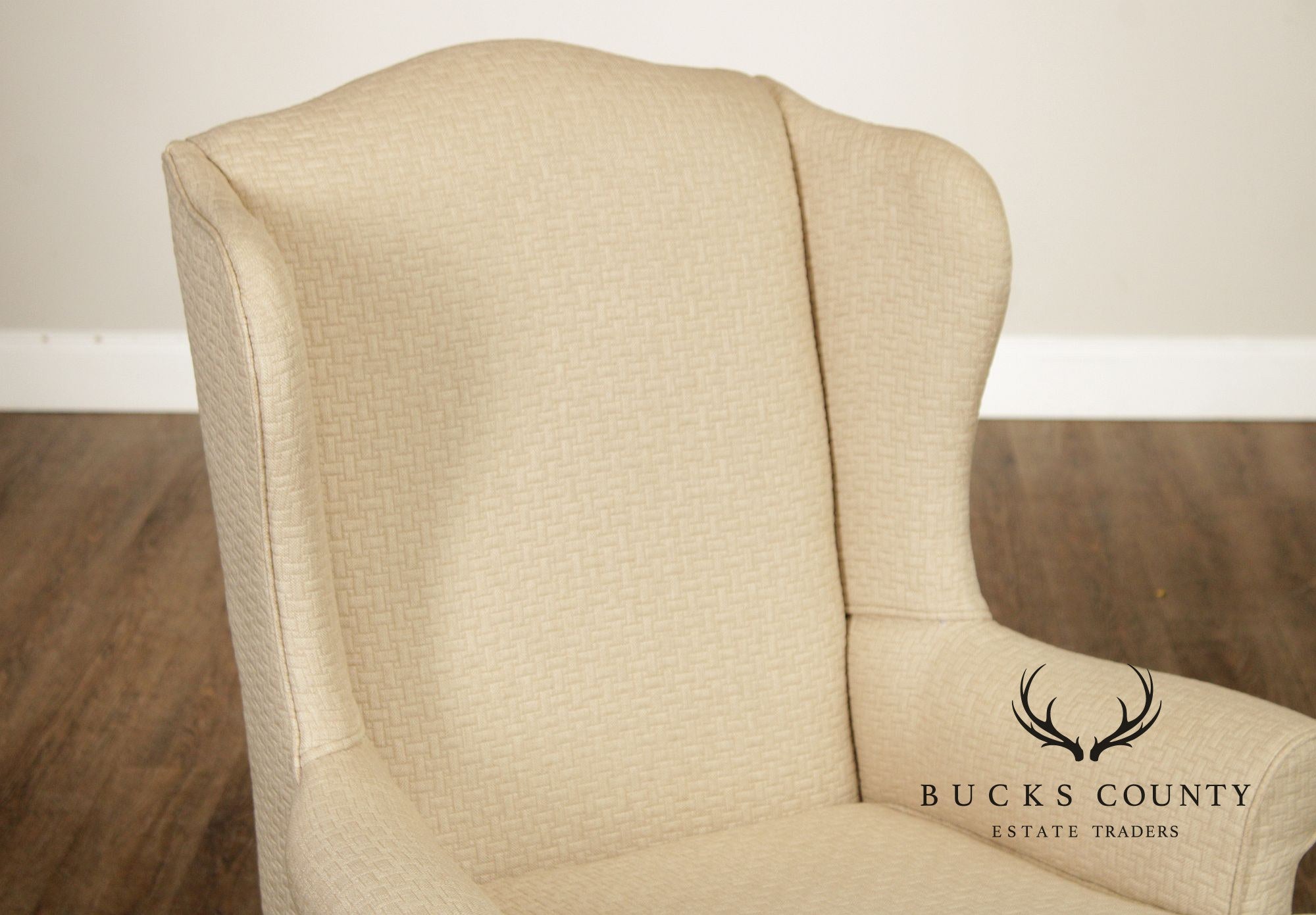 Queen Anne Style Pair of Mahogany Wing Chairs