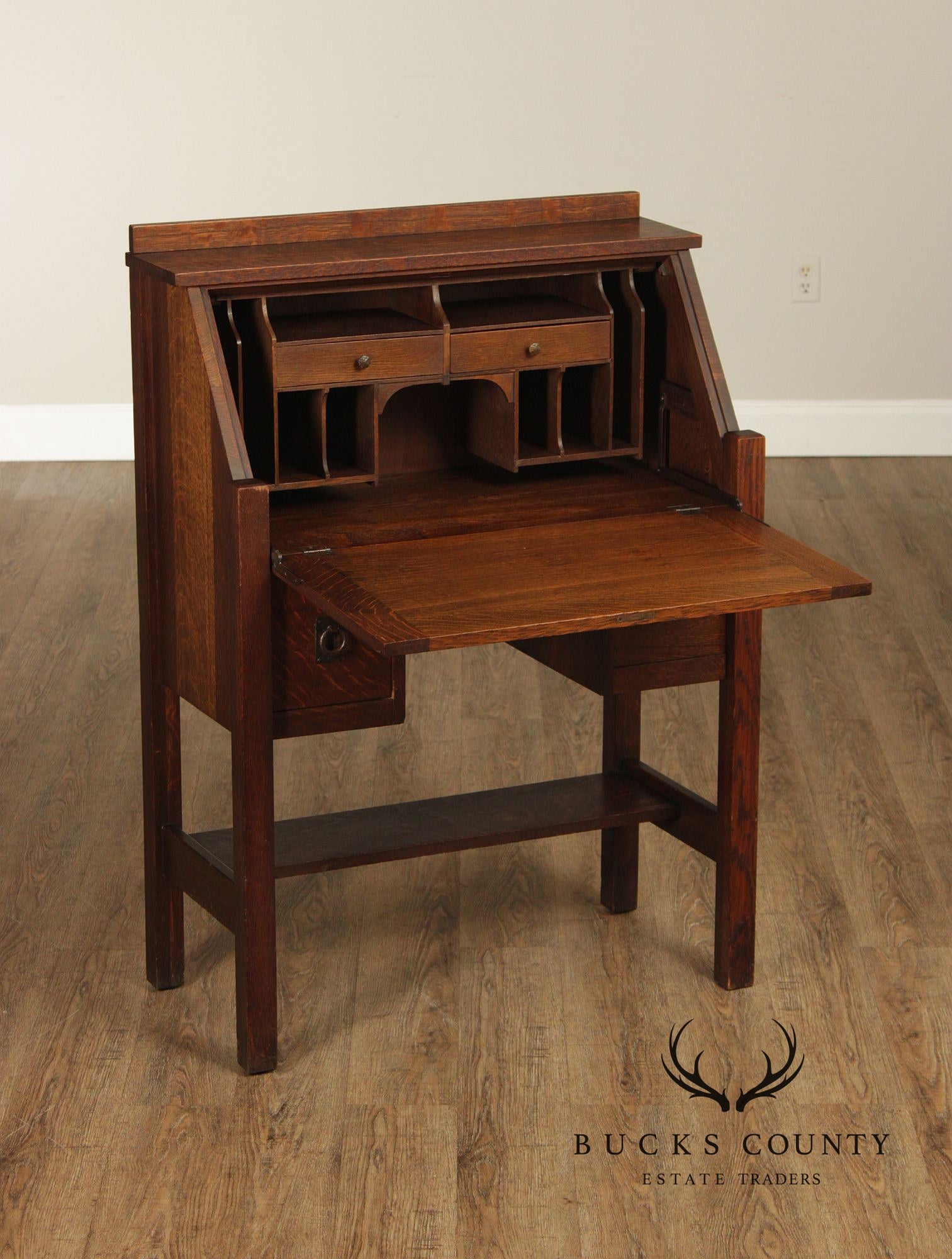 Lifetime Antique Mission Oak Drop Front Secretary Desk