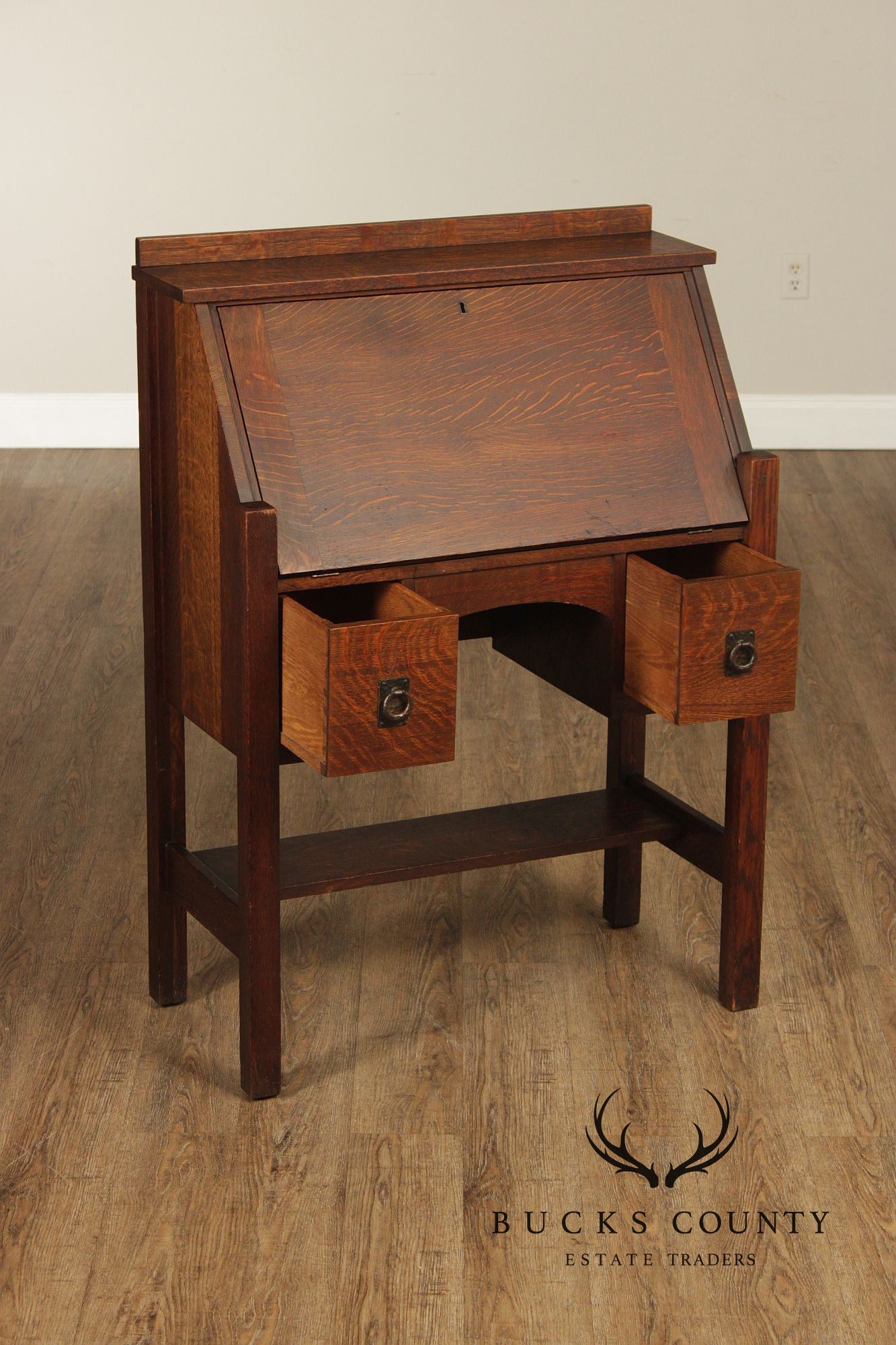Lifetime Antique Mission Oak Drop Front Secretary Desk