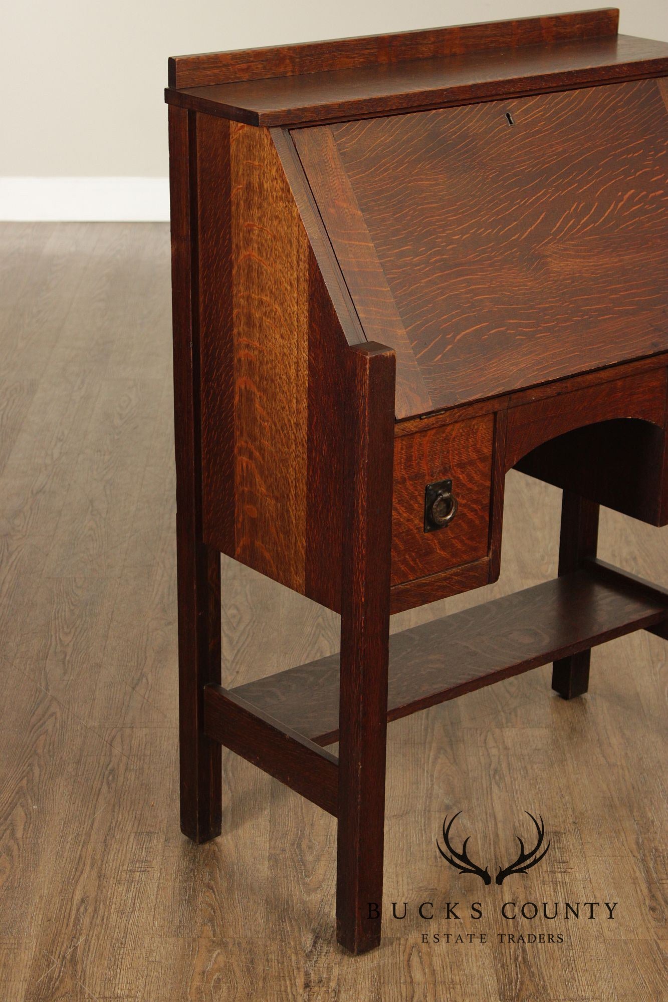 Lifetime Antique Mission Oak Drop Front Secretary Desk