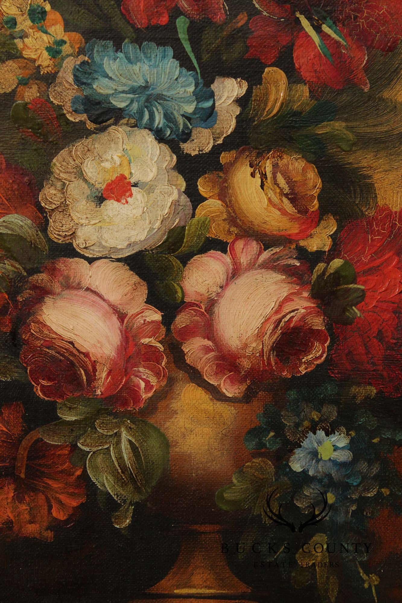 Artist Signed Belgian Floral Still-Life Painting
