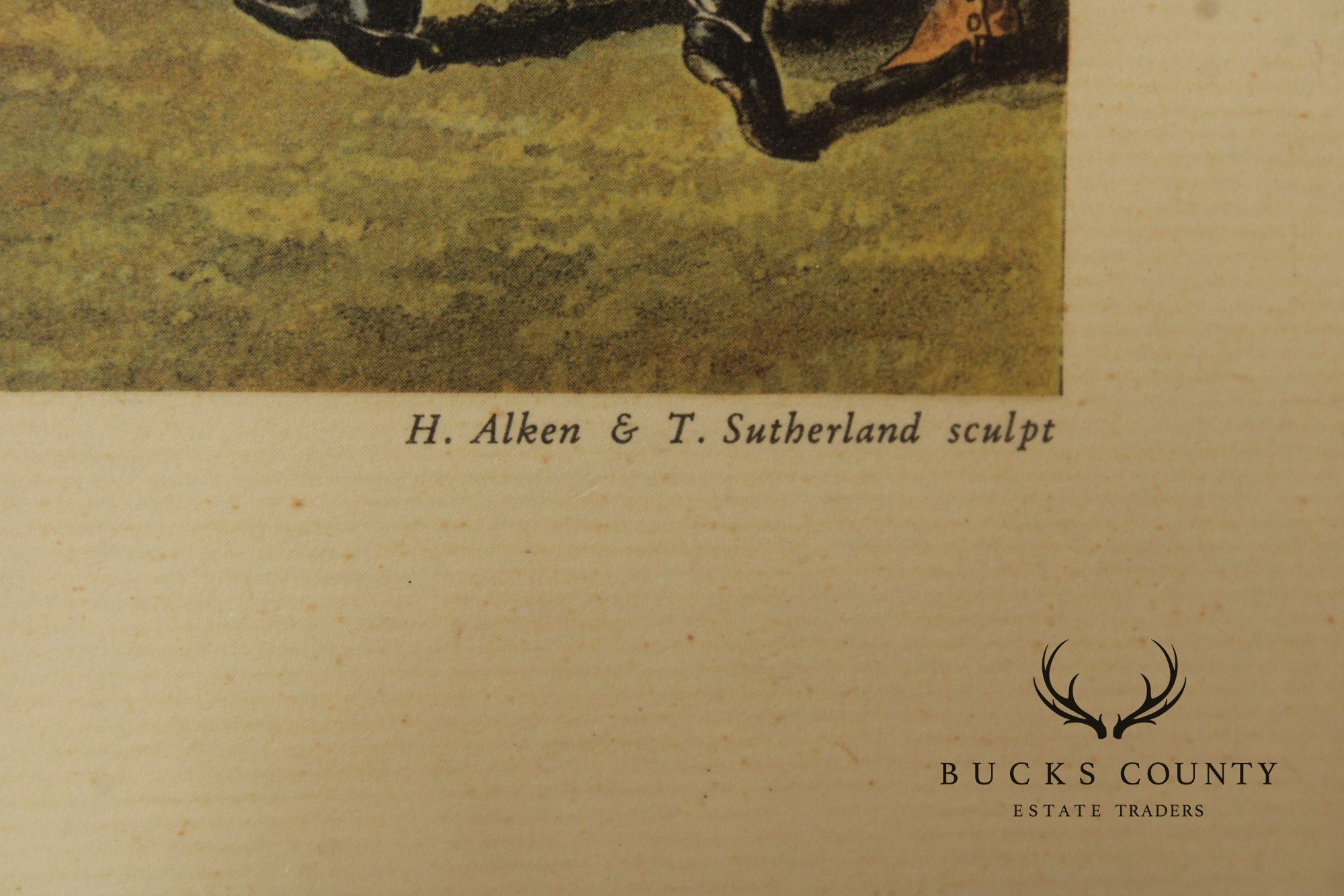 Henry Thomas Alken Vintage Pair of Framed English Hunt Prints