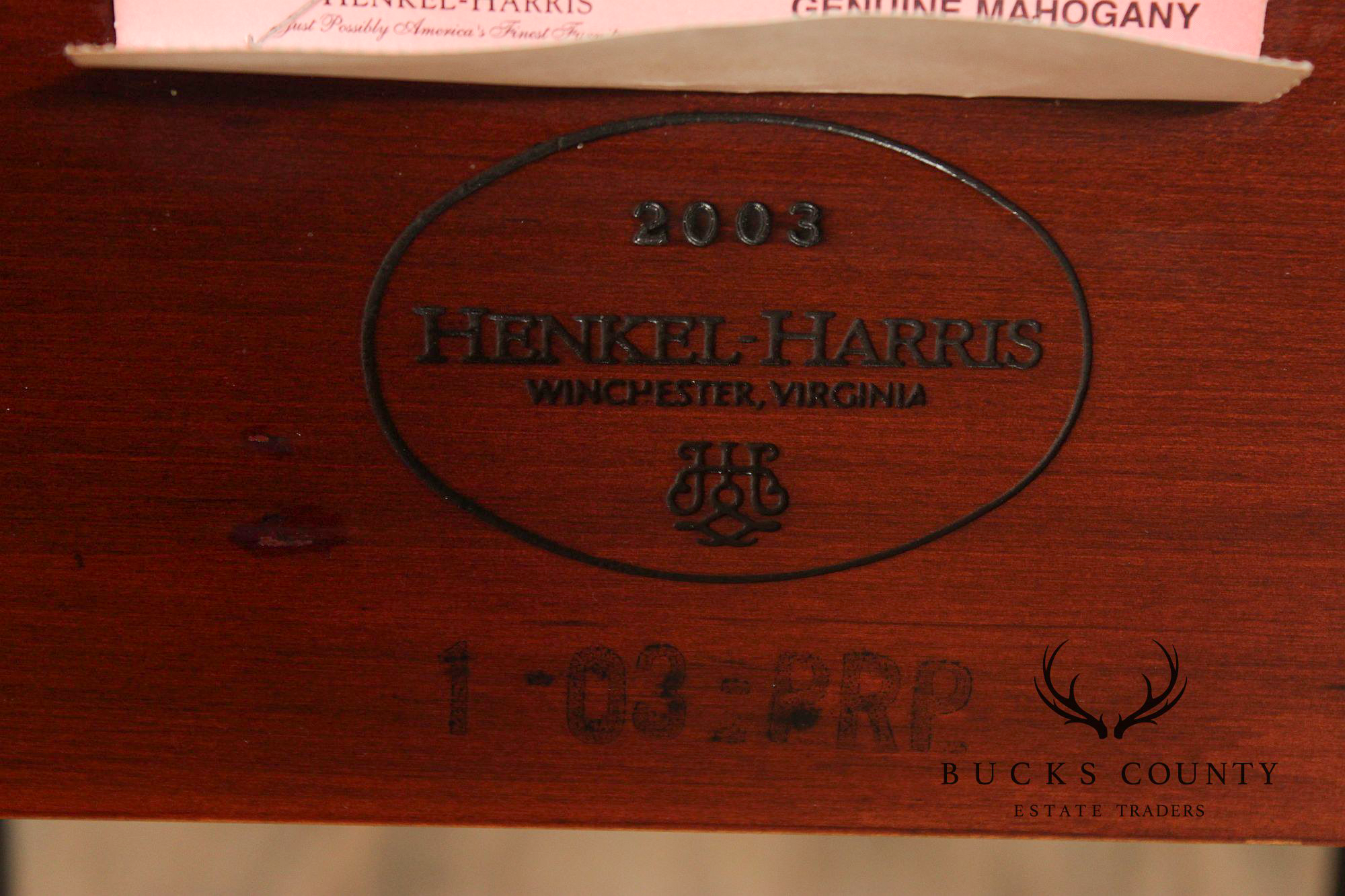 Henkel Harris King Rice-Carved Mahogany Poster Bed