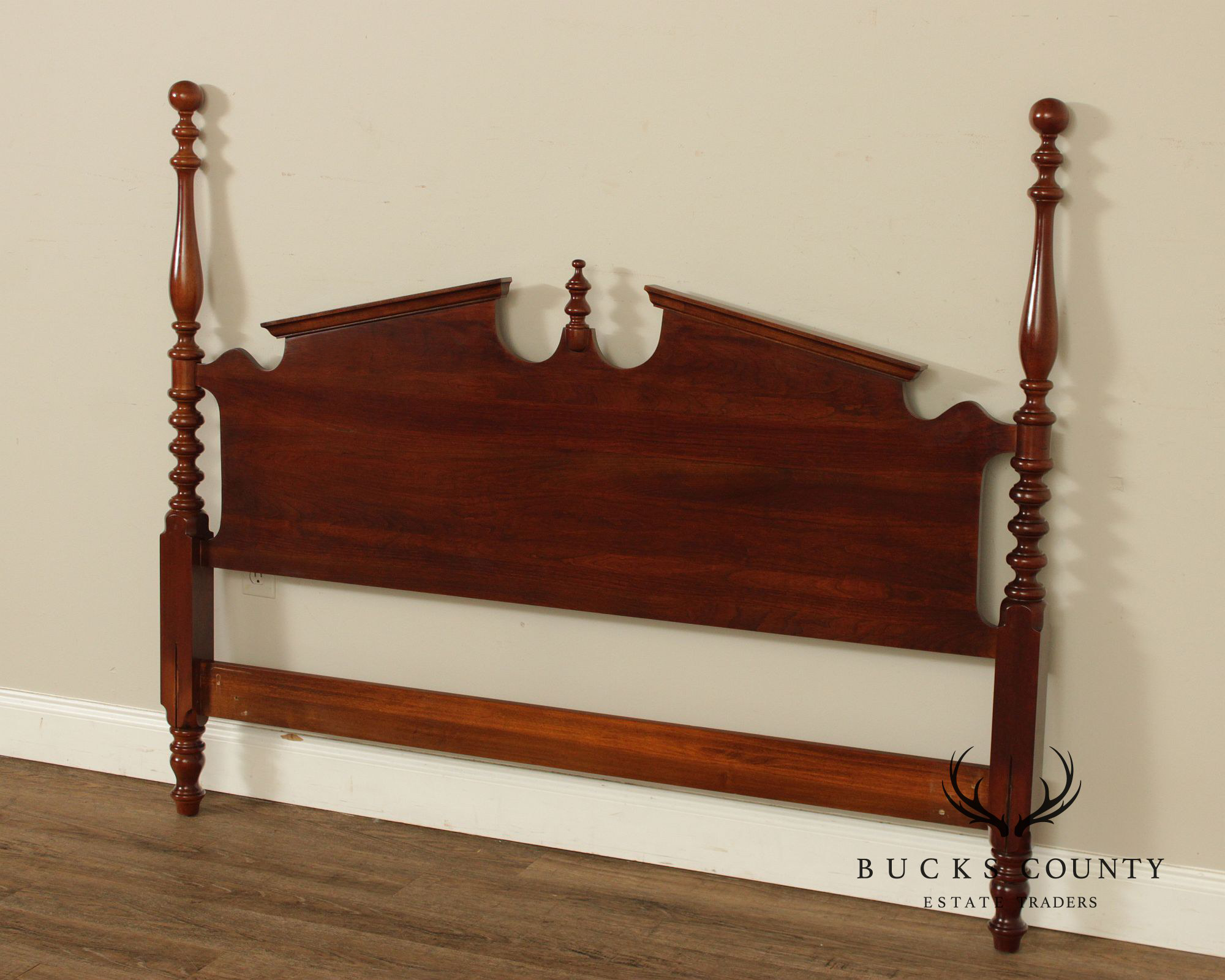 Chippendale Style Cherry Queen Poster Headboard