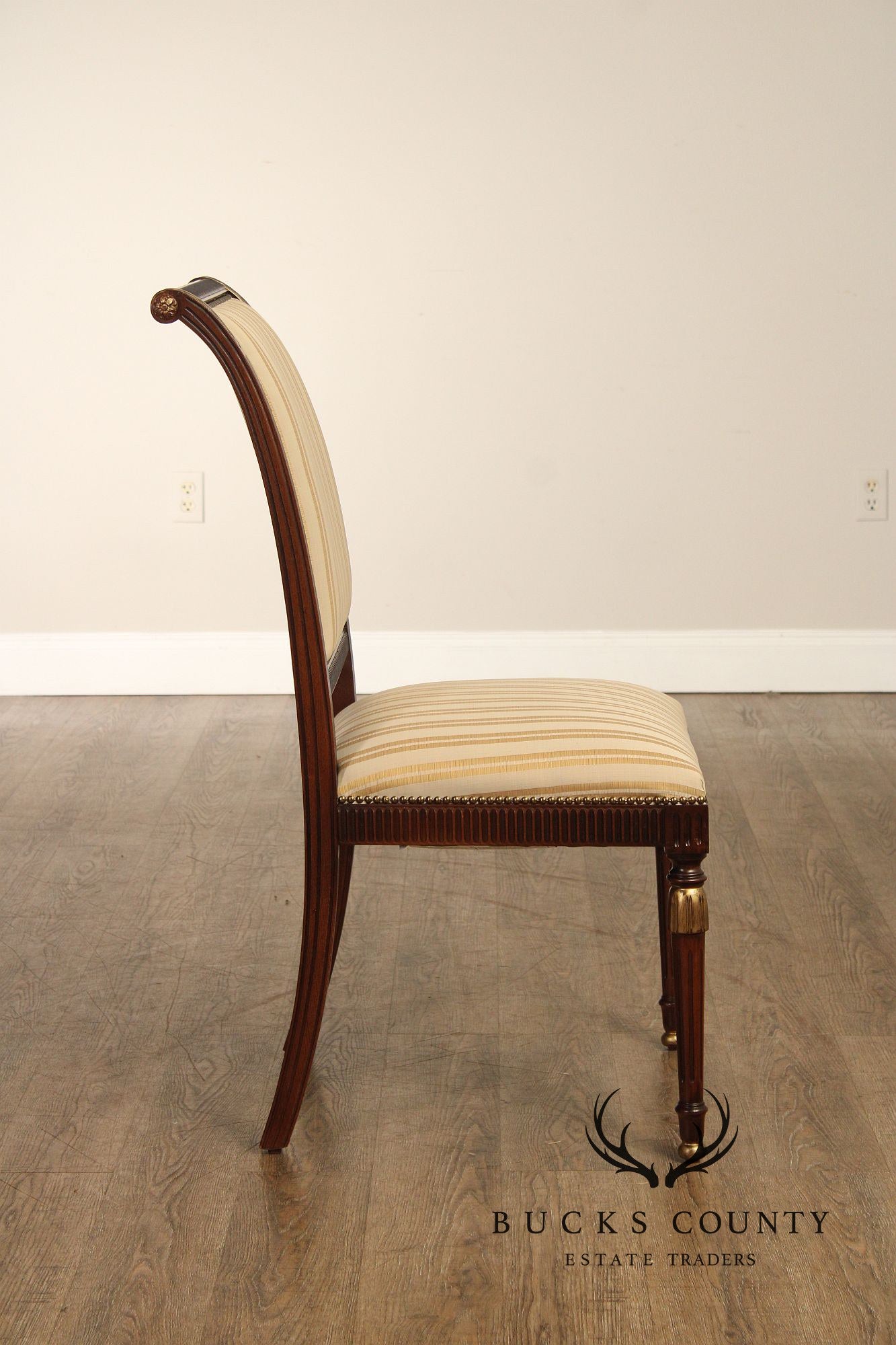 Italian Neoclassical Style Pair of Side Chairs