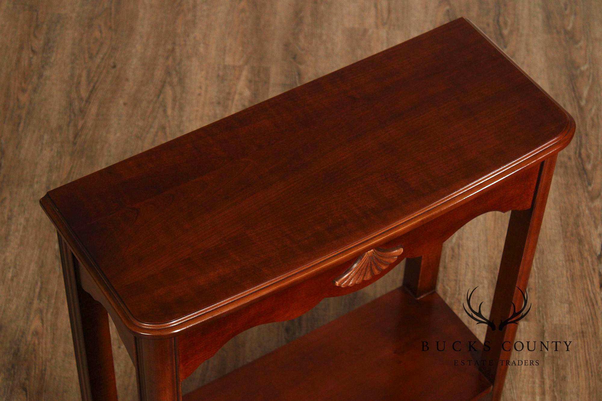 Lane Chippendale Style Cherry Console Table