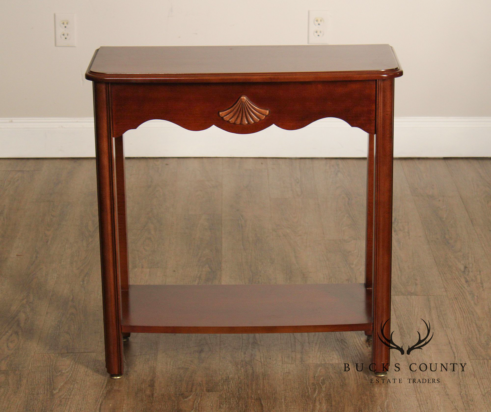 Lane Chippendale Style Cherry Console Table