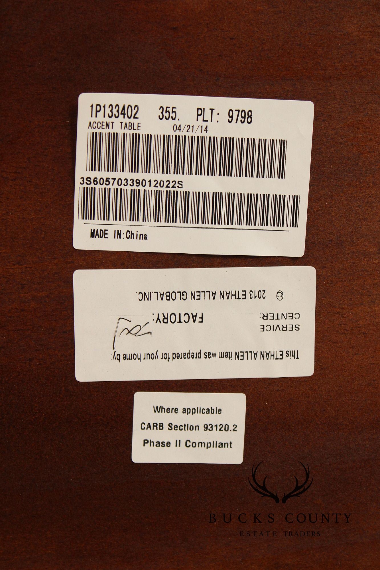 Ethan Allen French Country Style Narrow End Table