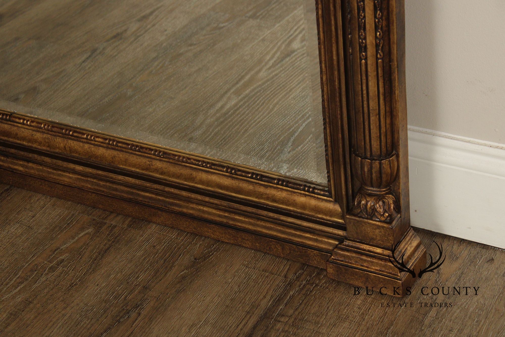 Henredon Charles X Neoclassical Style Giltwood Wall Mirror
