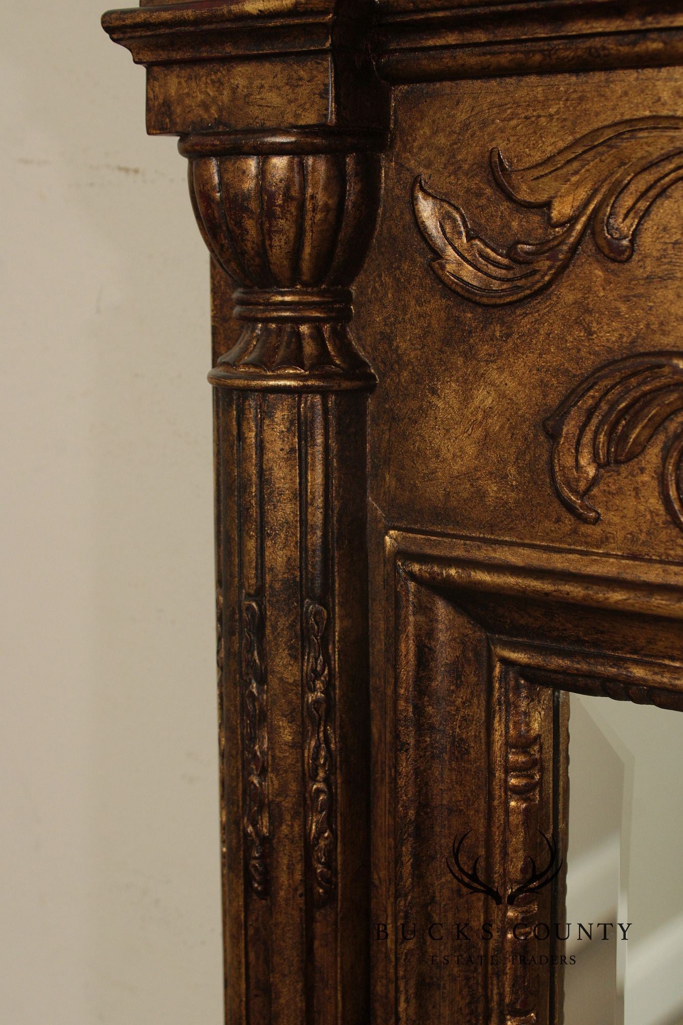 Henredon Charles X Neoclassical Style Giltwood Wall Mirror