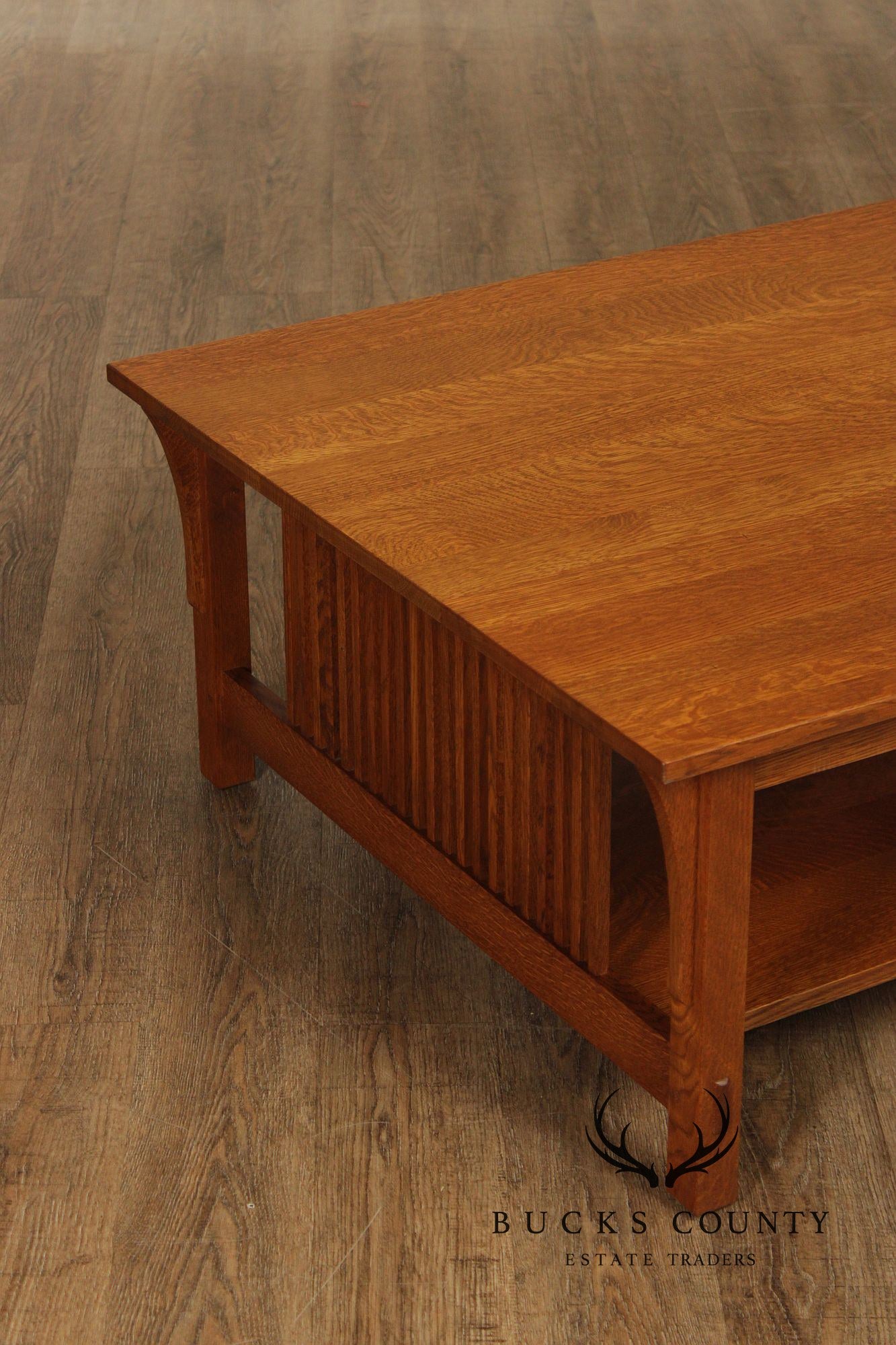 Stickley Mission Collection Oak Cocktail Table