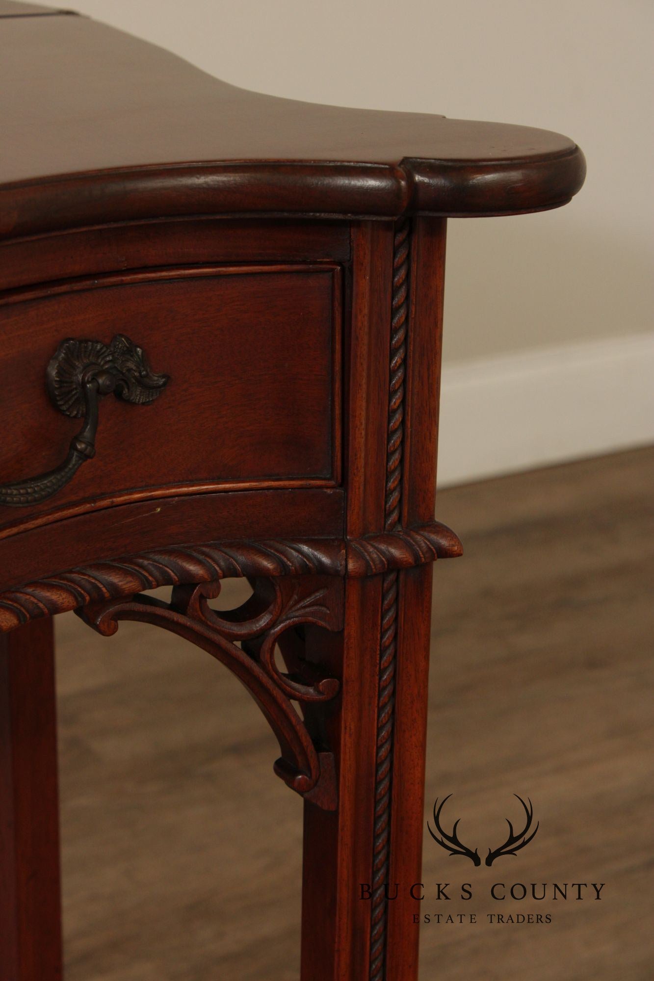 1940's Chippendale Style Mahogany Flip Top Card Table