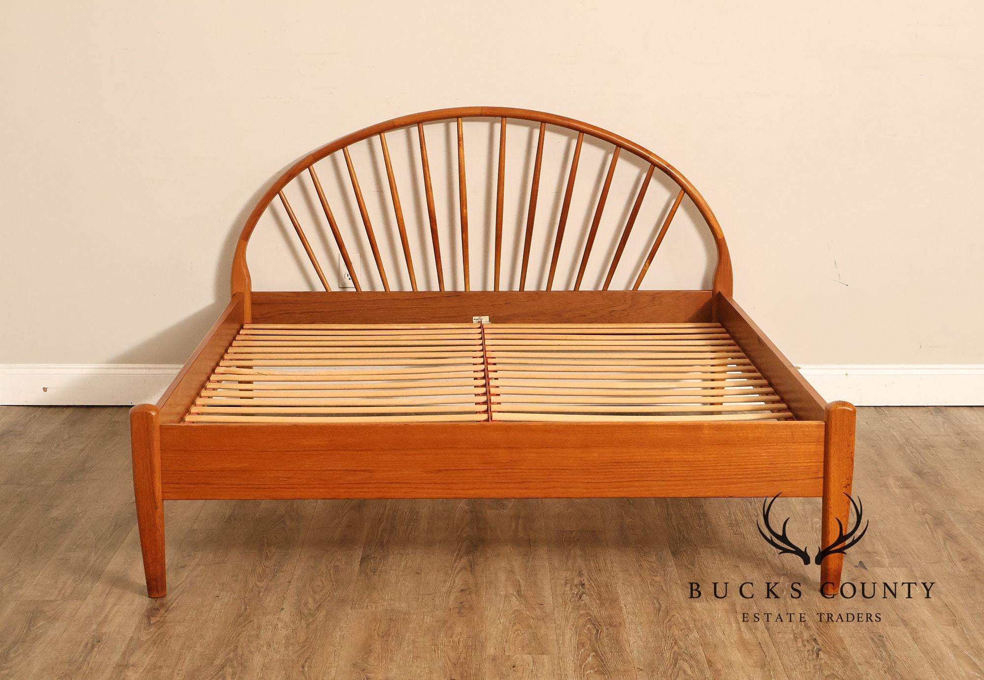 Jespersen Danish Modern Teak Queen Bed Frame