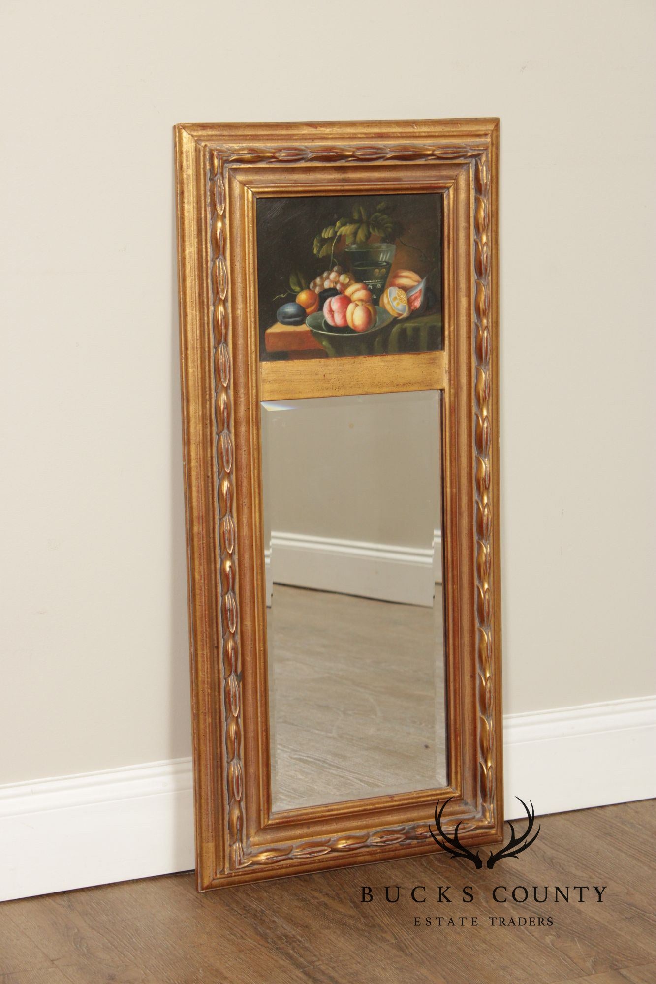 Vintage Gold Framed Trumeau Mirror