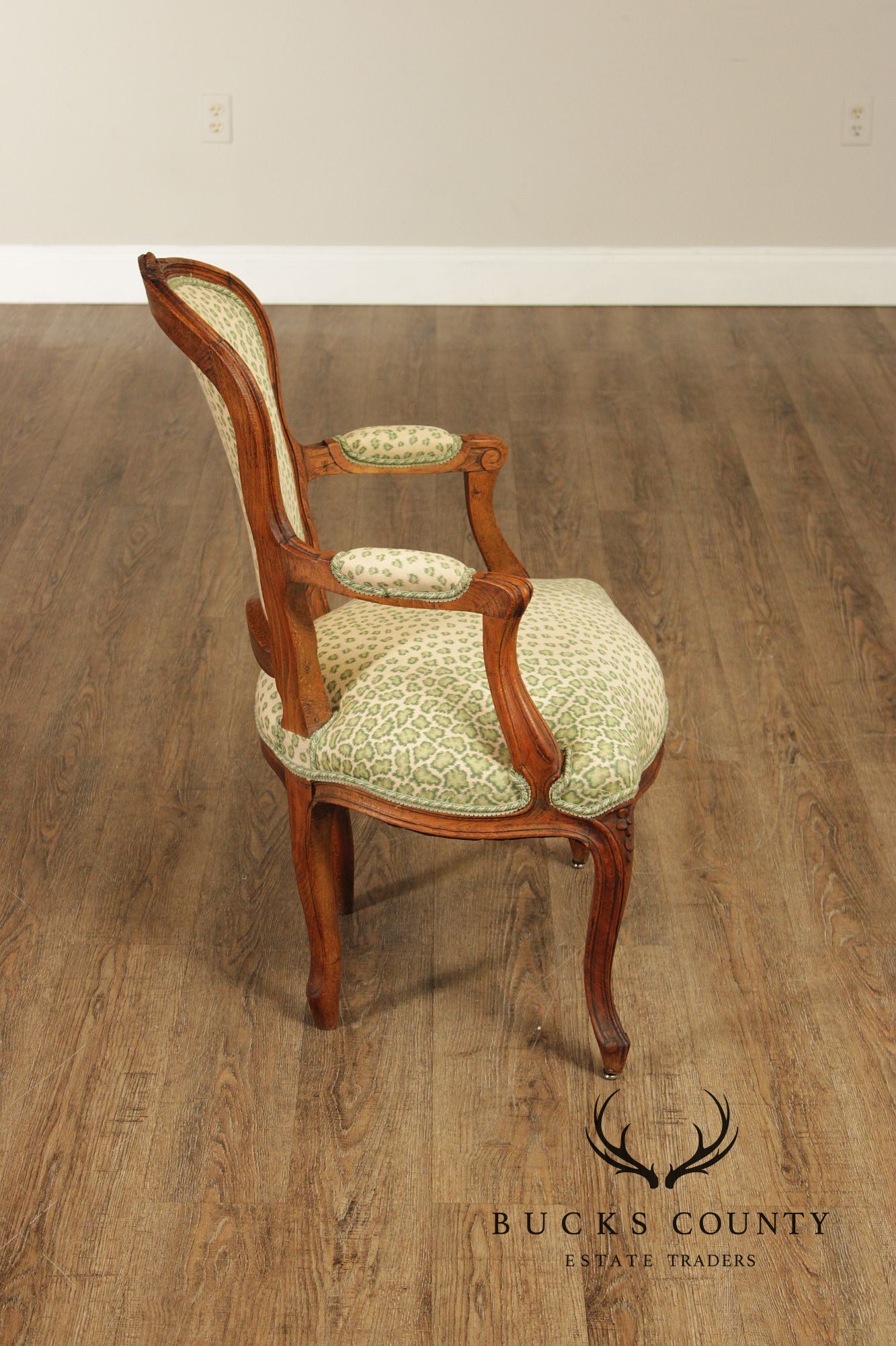 French Louis XV Style Pair of Fauteuil Armchairs