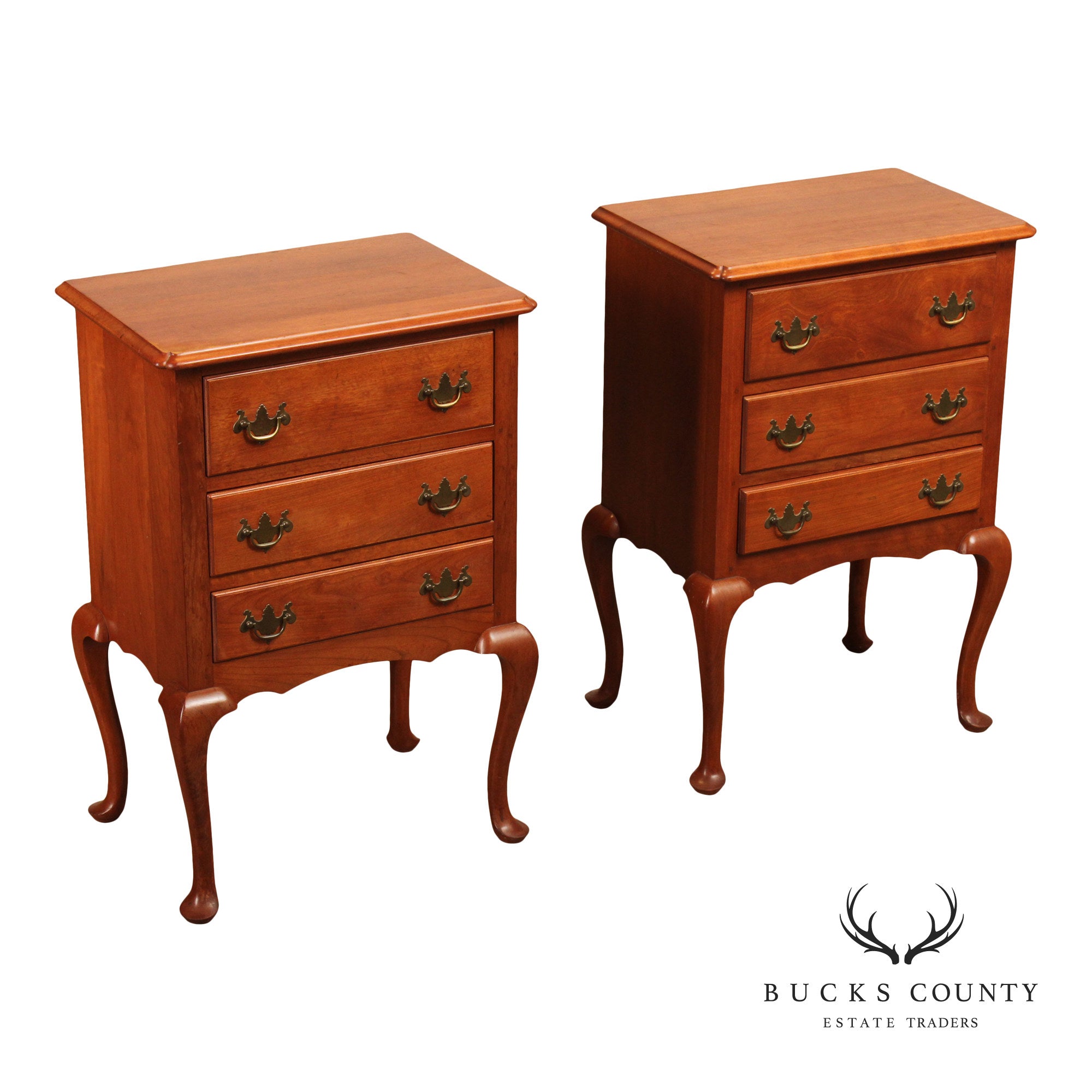 Virginia Craftsmen Reproductions Pair of Cherry Side Chests