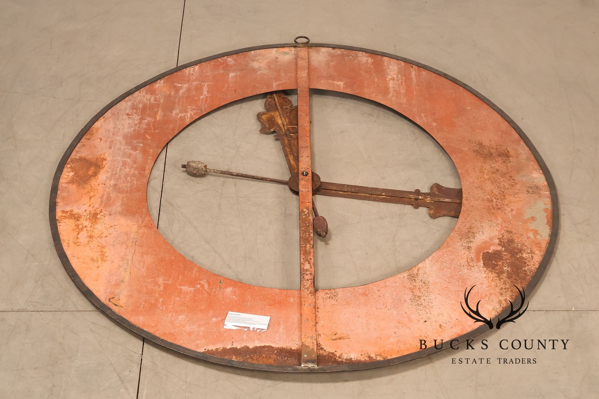 Large Antique Style Paris Clock Face Wall Decor