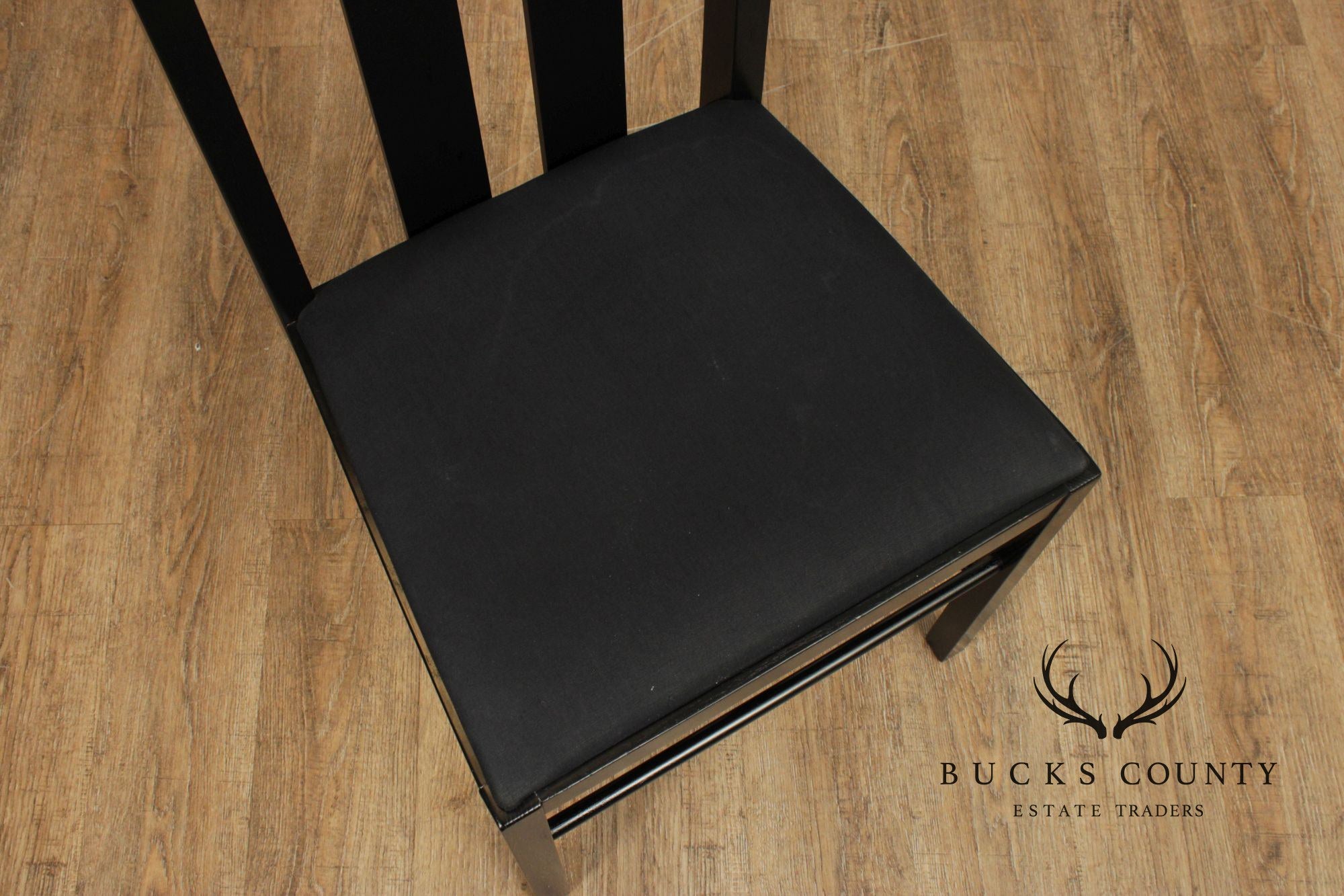 Cassina Ebonized 'Ingram' Tall Side Chair After Charles Rennie Mackintosh