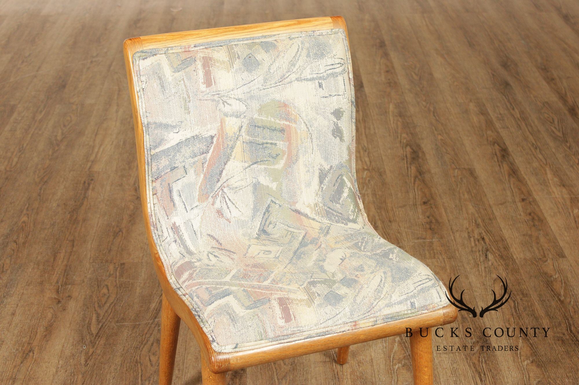 Vintage Mid Century Modern Set Of Six Dining Chairs