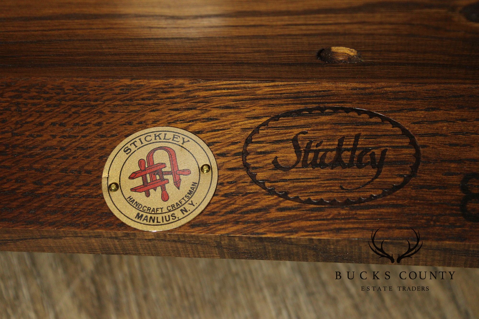 Stickley Mission Collection Limbert Style Oak Cafe Chair