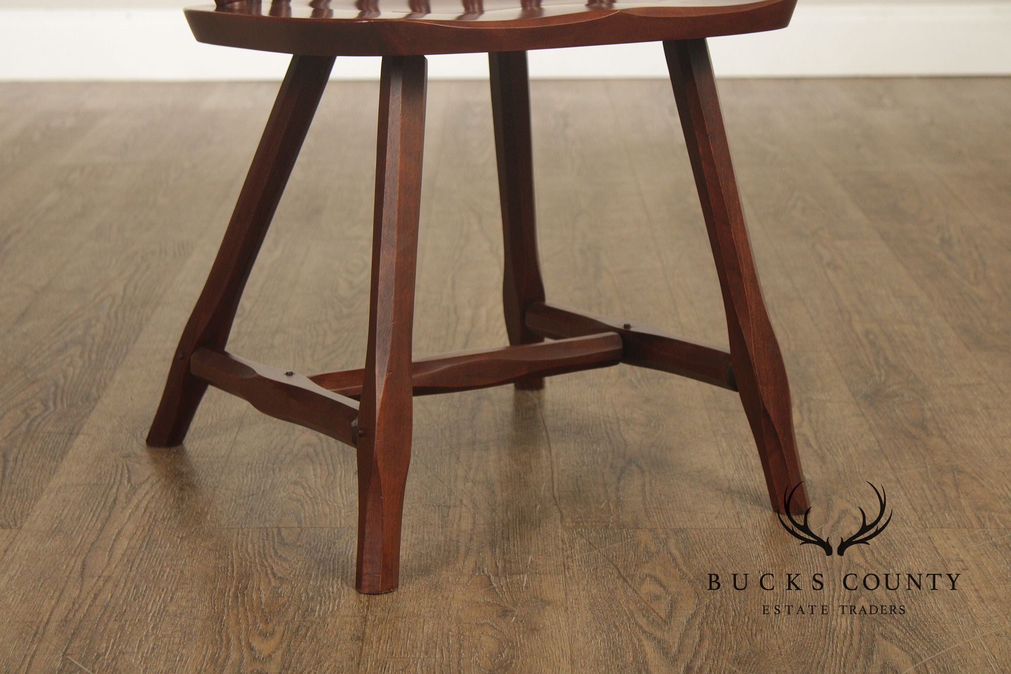 Hunt Country Furniture Set of Four Cherry Windsor Dining Chairs